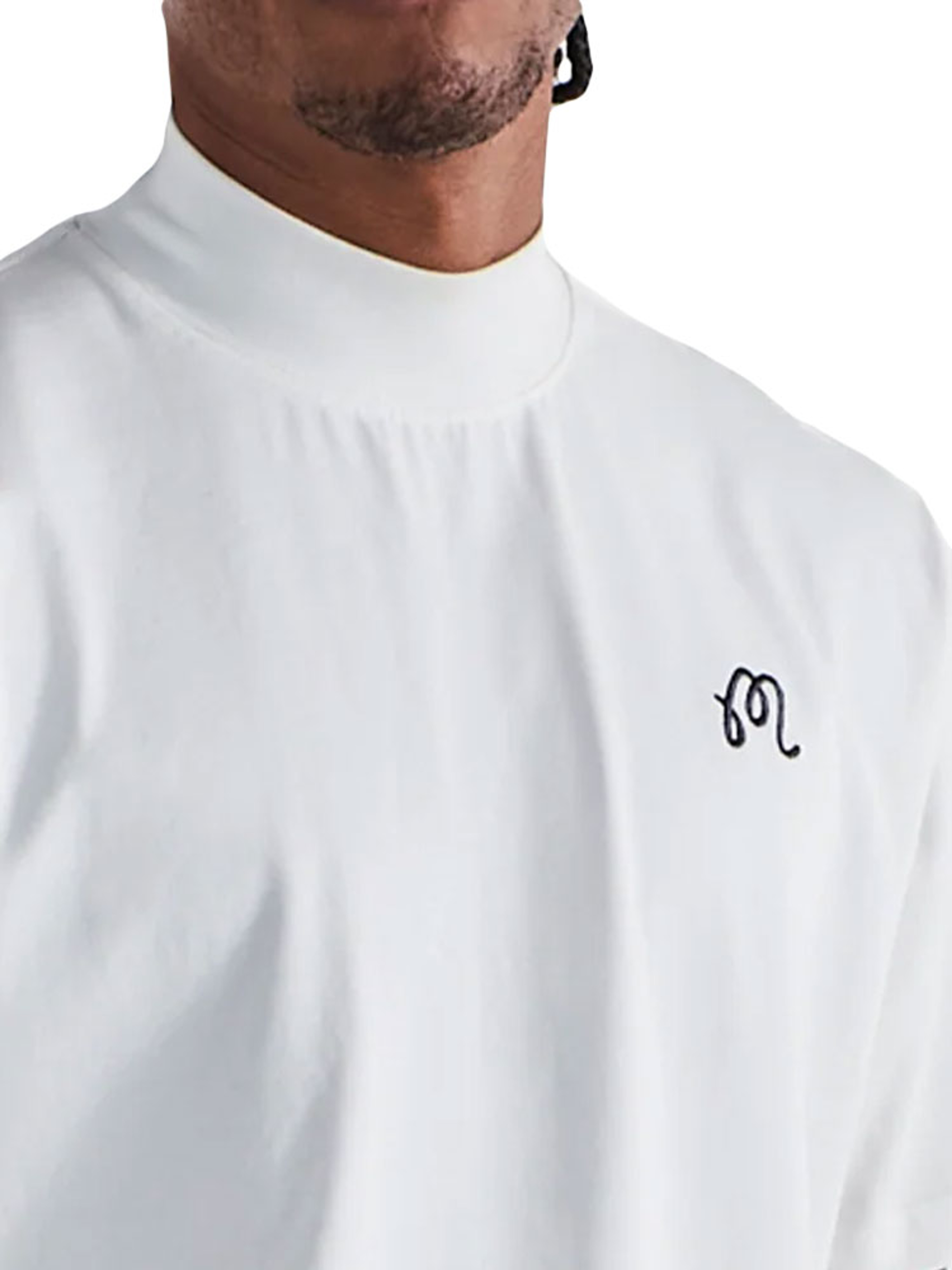 Malbon Mare Mockneck Tee - White