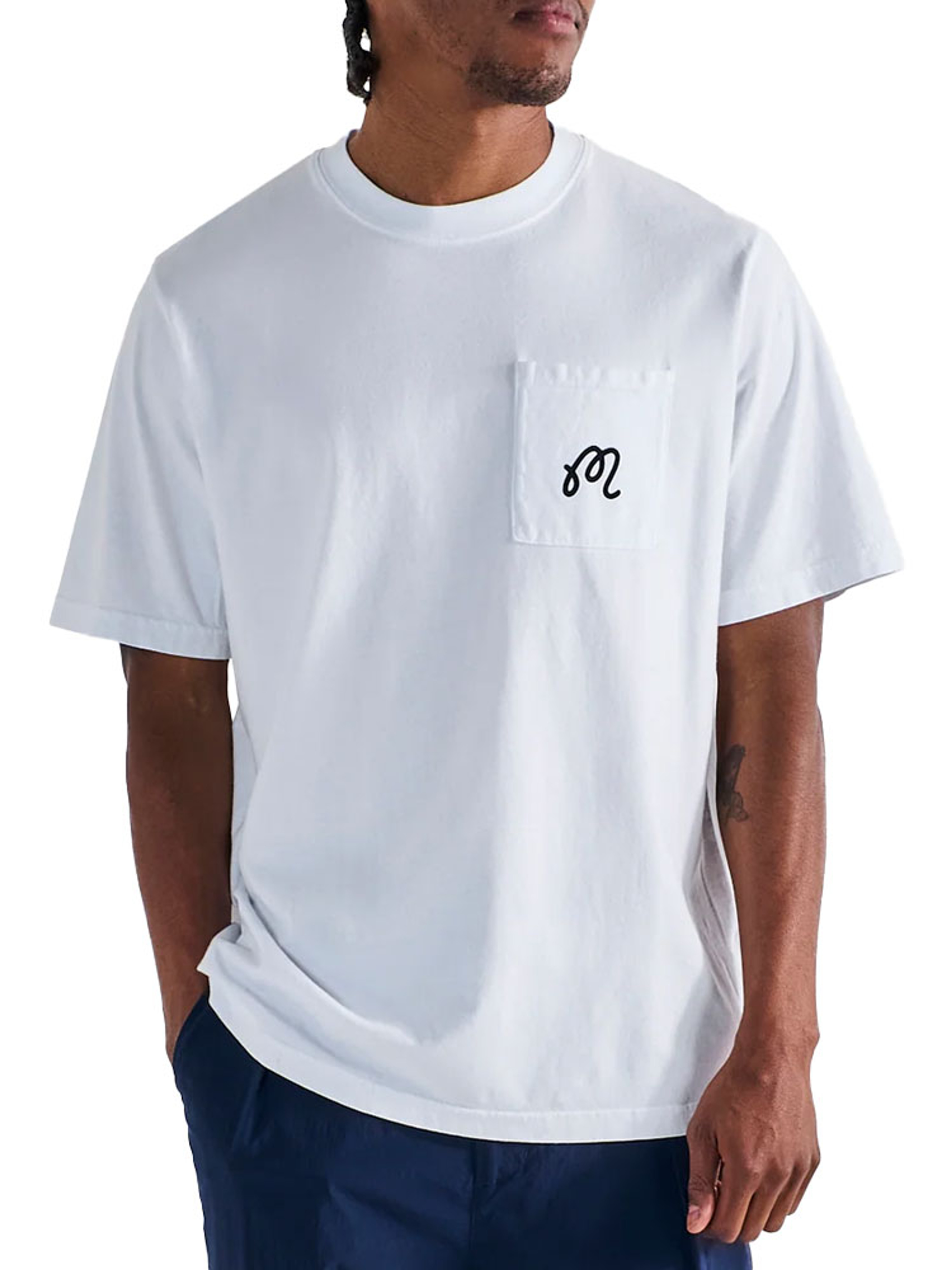 Malbon Gelato Stand Pocket T-Shirt - White
