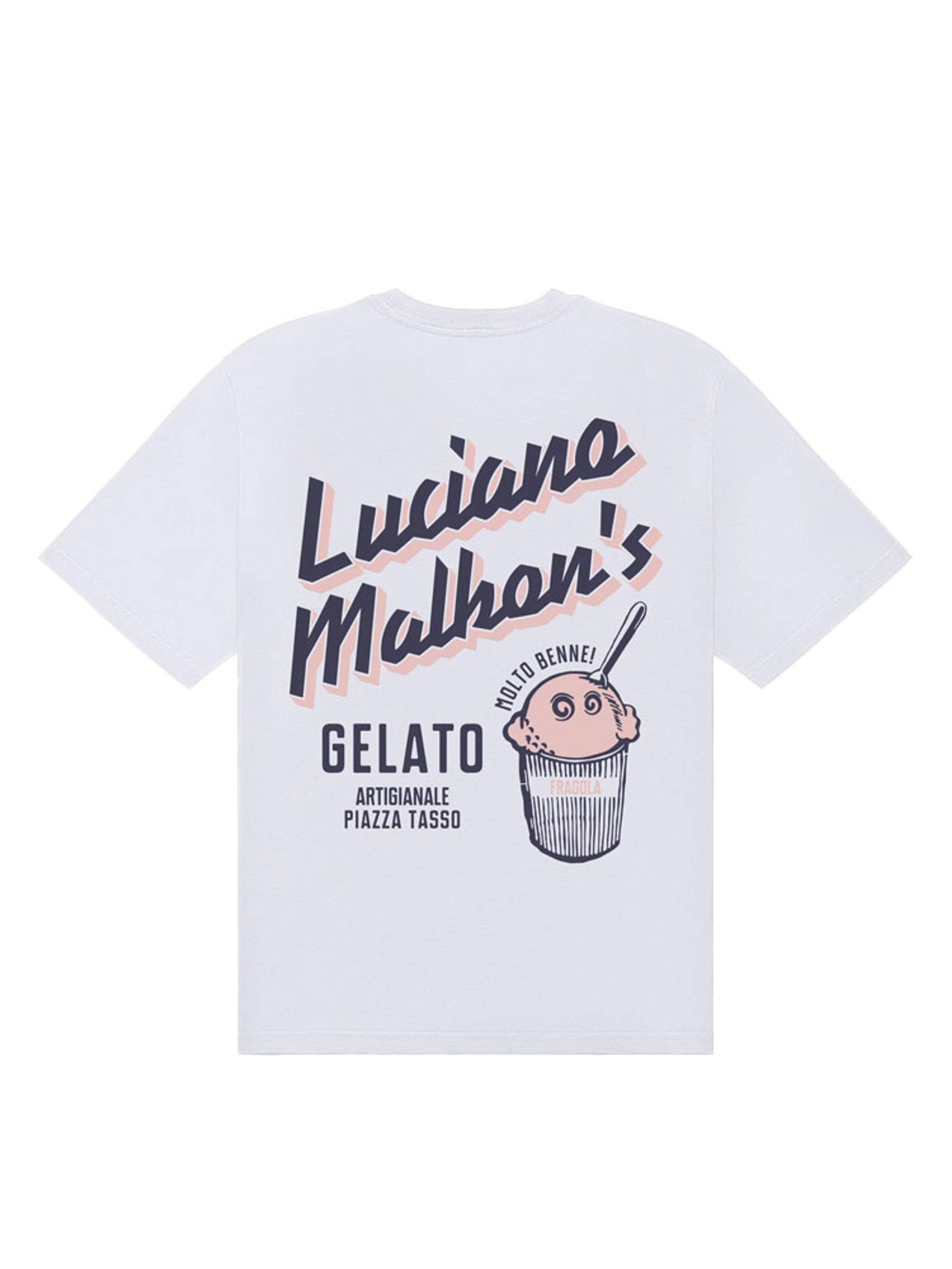 Malbon Gelato Stand Pocket T-Shirt - White