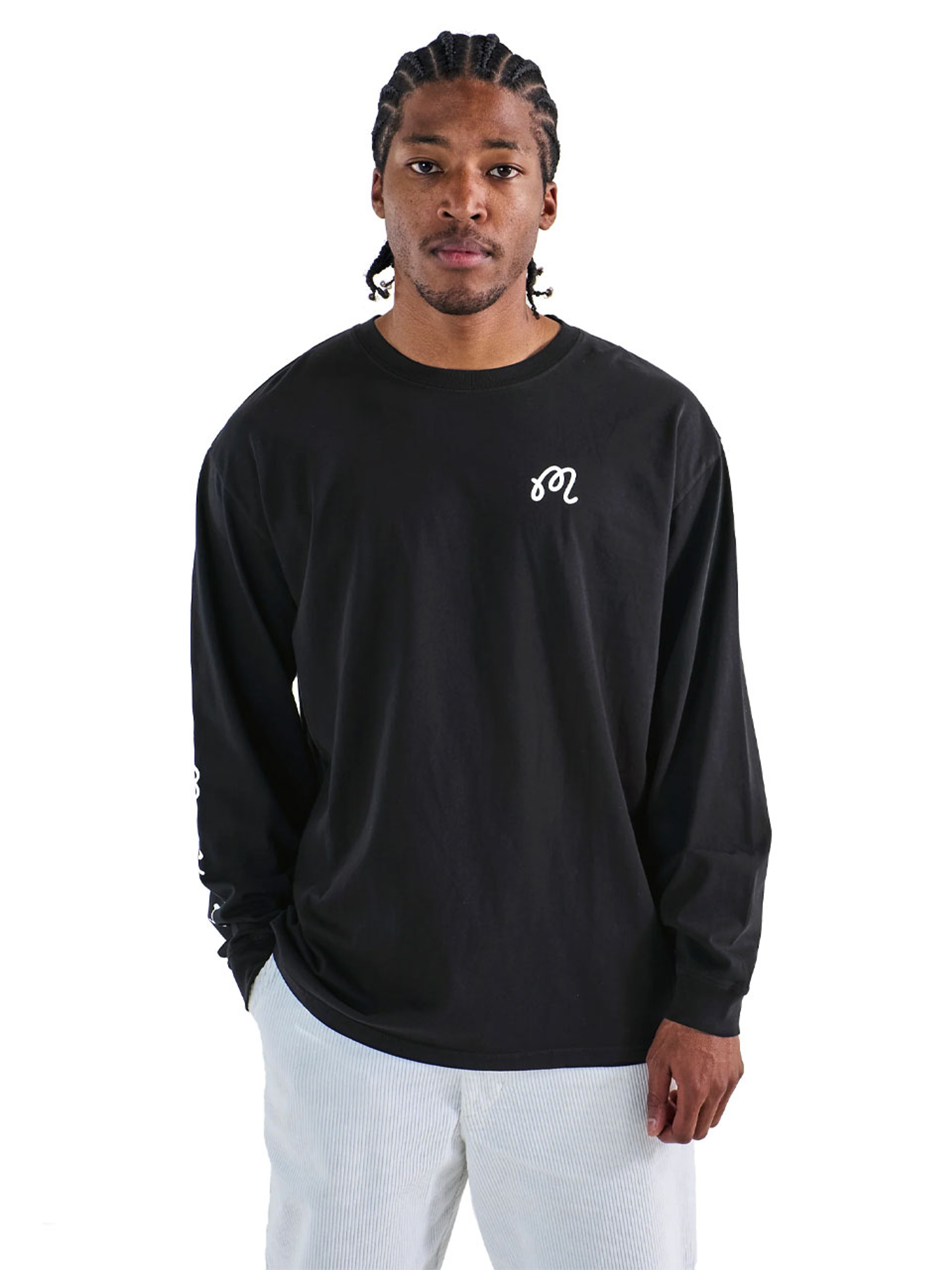 Malbon Gorse Long Sleeve Tee - Black
