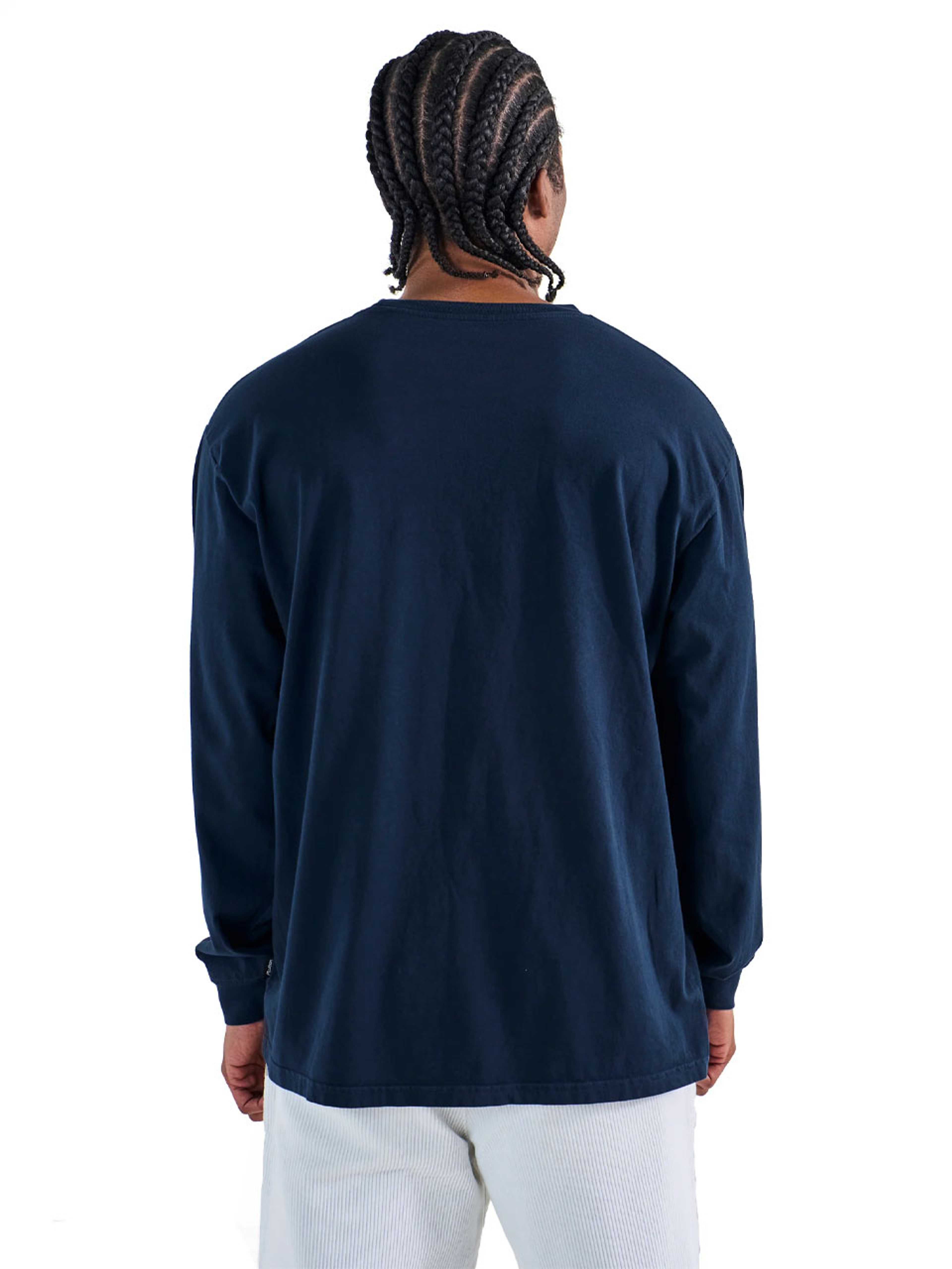 Malbon Gorse Long Sleeve Tee - Navy