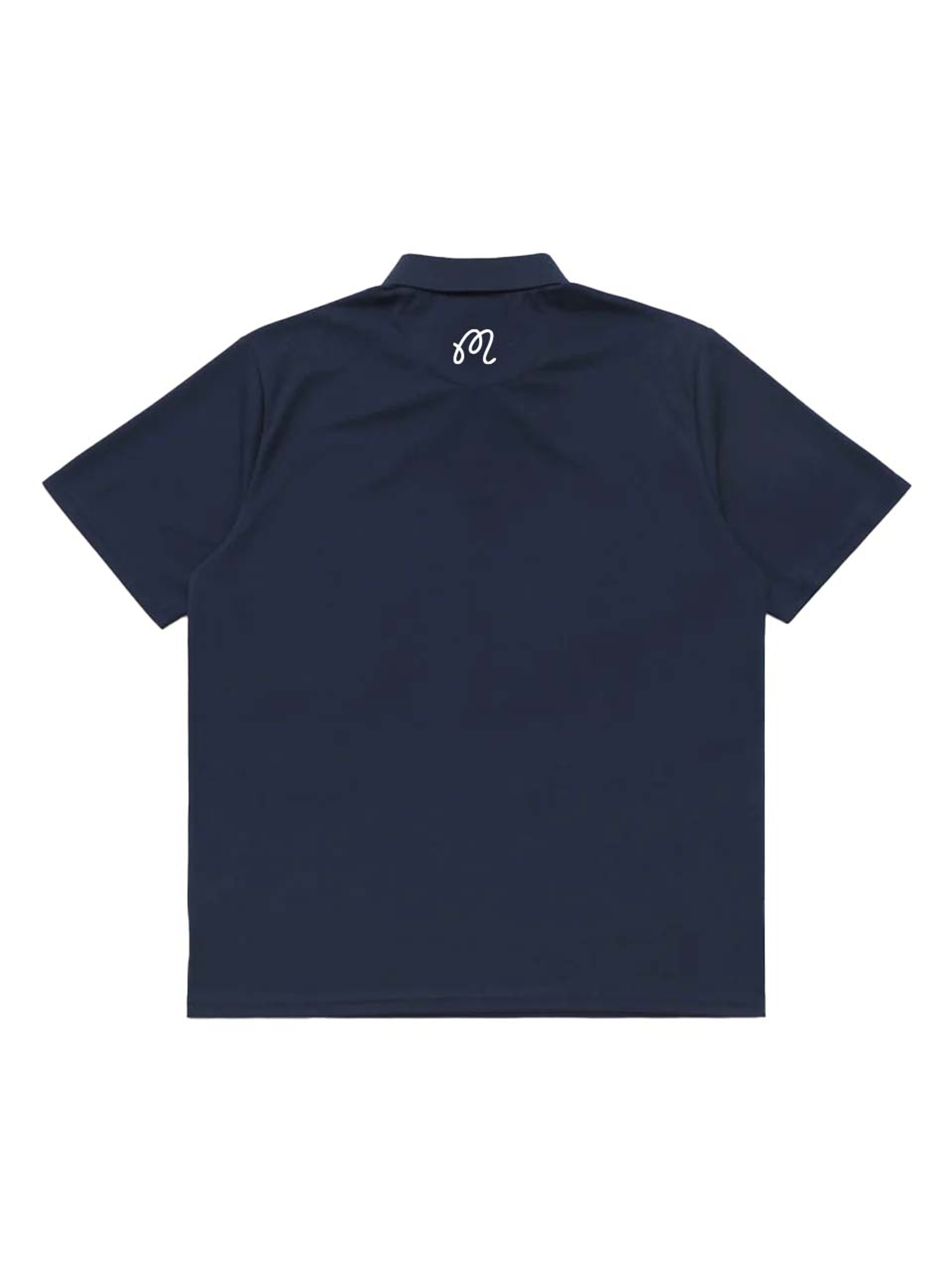 Malbon Evergreen Tiger Buckets Performance Pique Polo - Navy