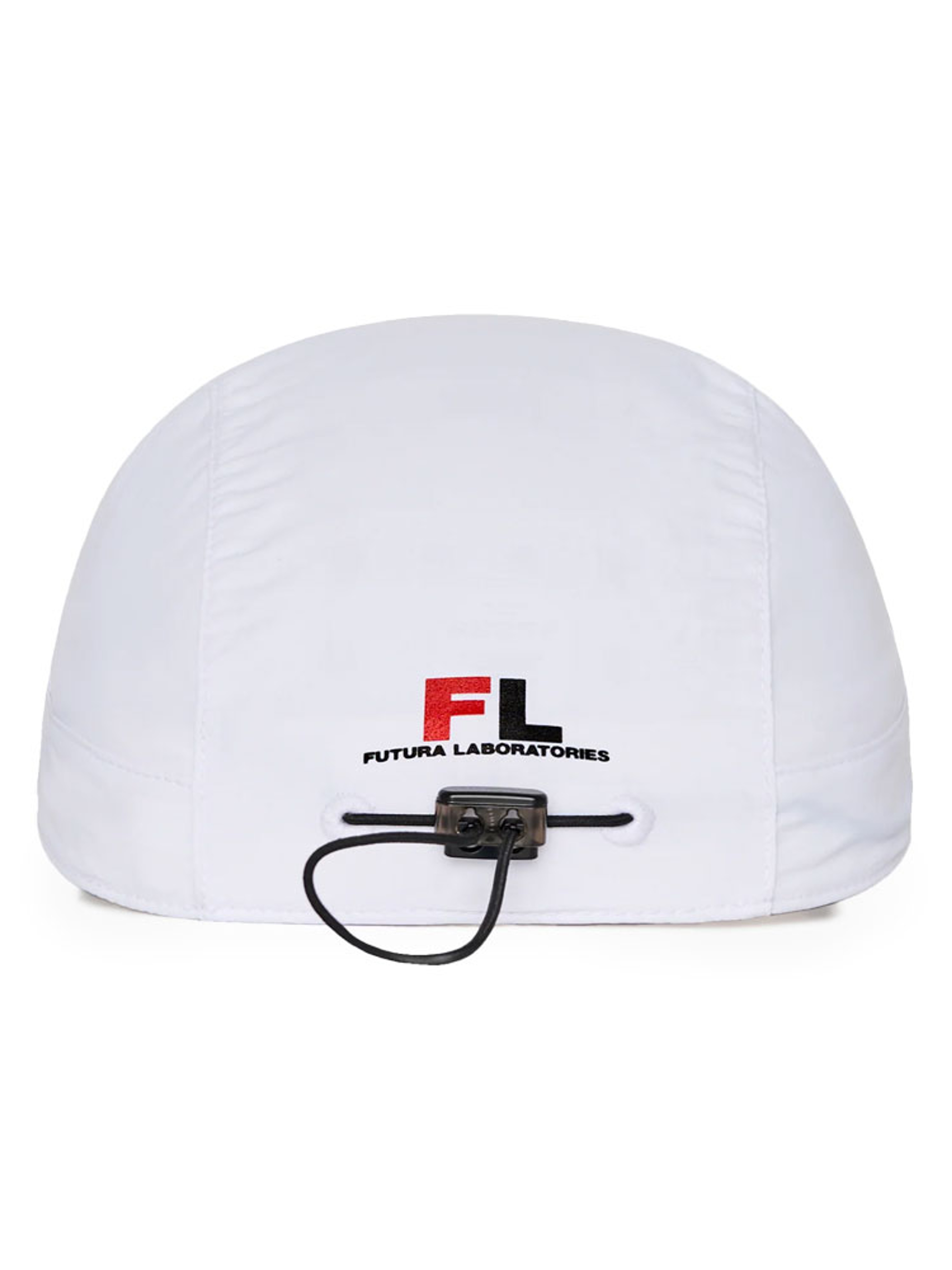 Malbon Nylon Bungee Hat - White