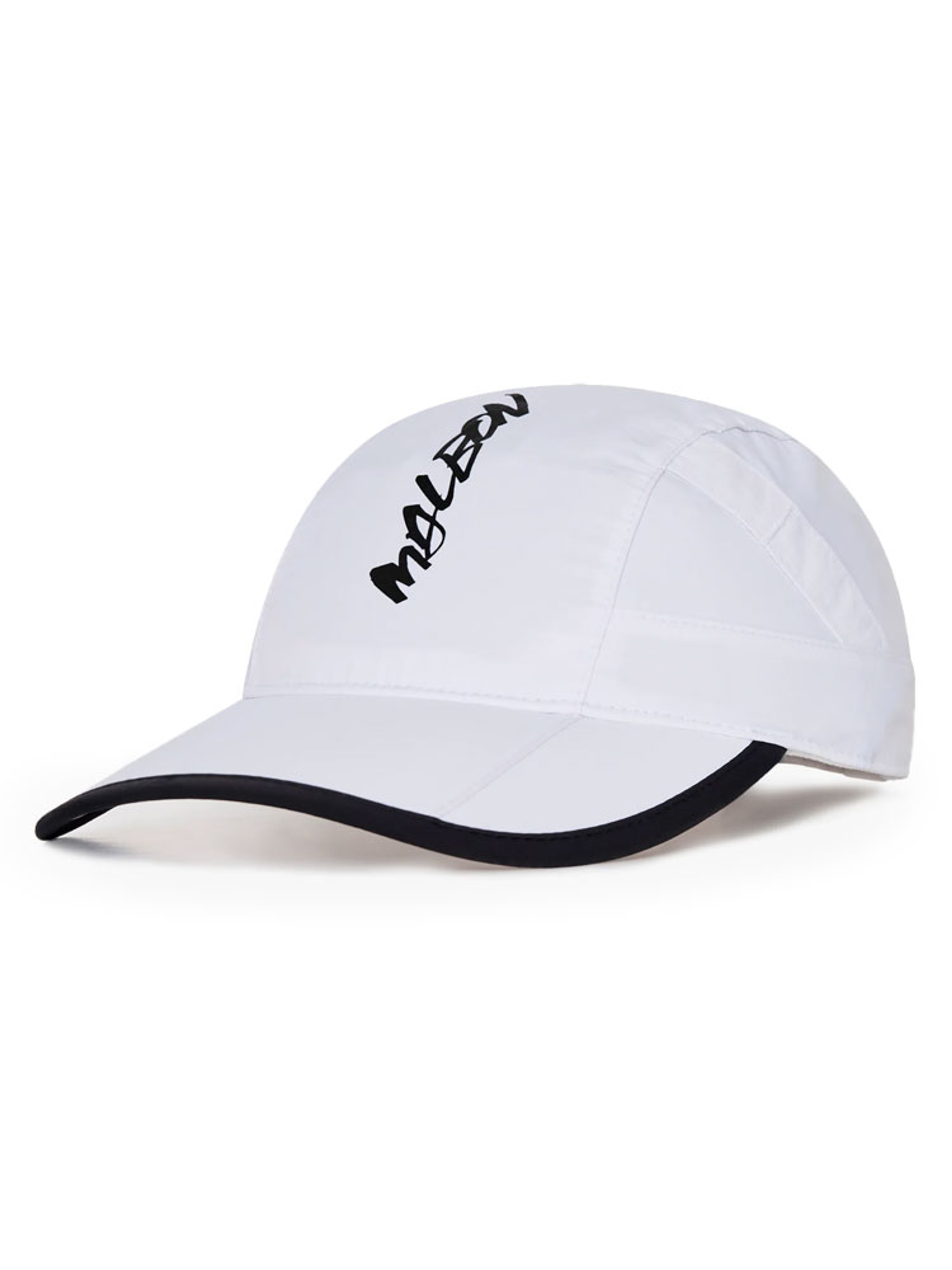 Malbon Nylon Bungee Hat - White
