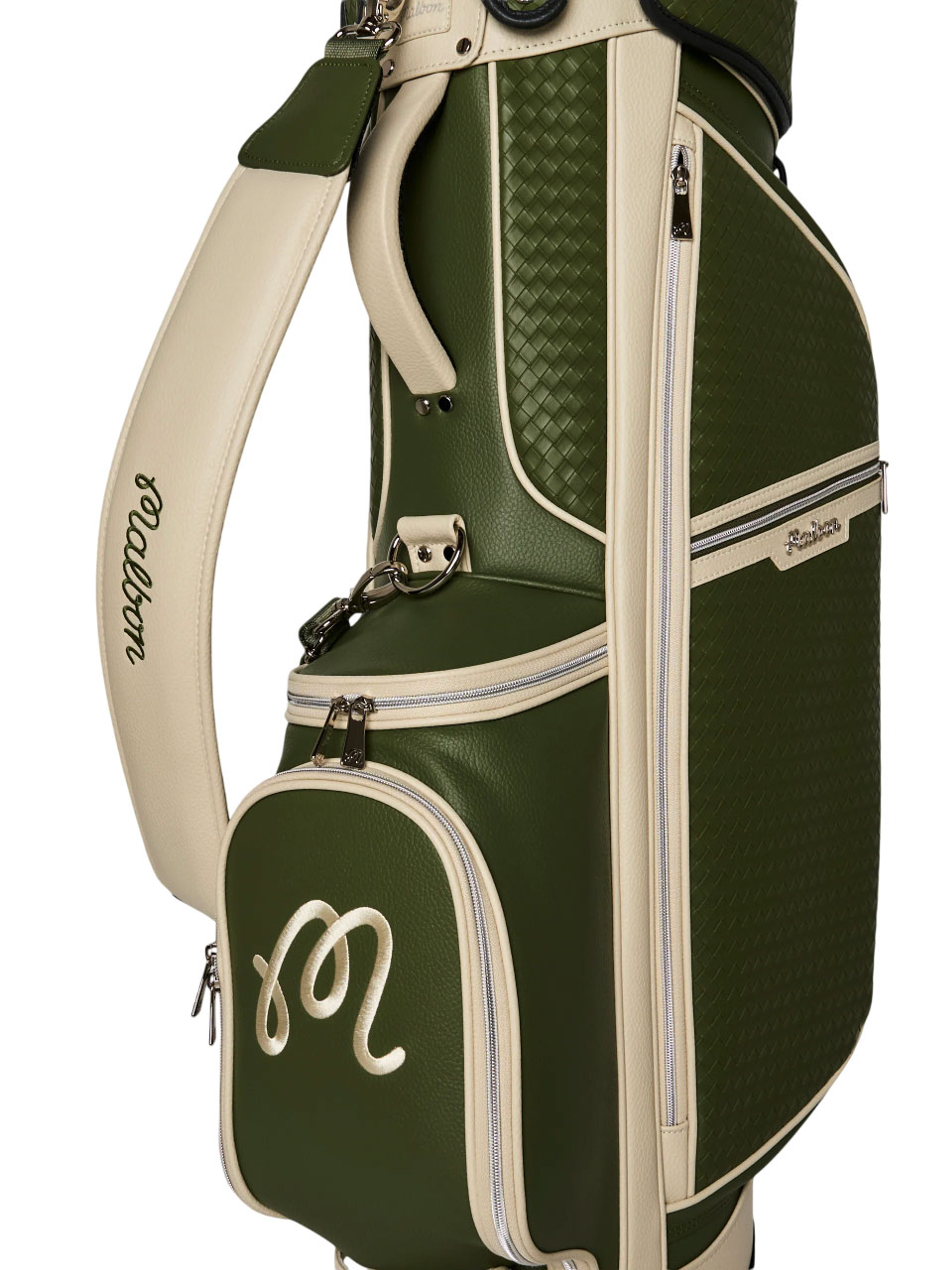 Malbon Artigianale Golf Stand Bag - Cypress Green