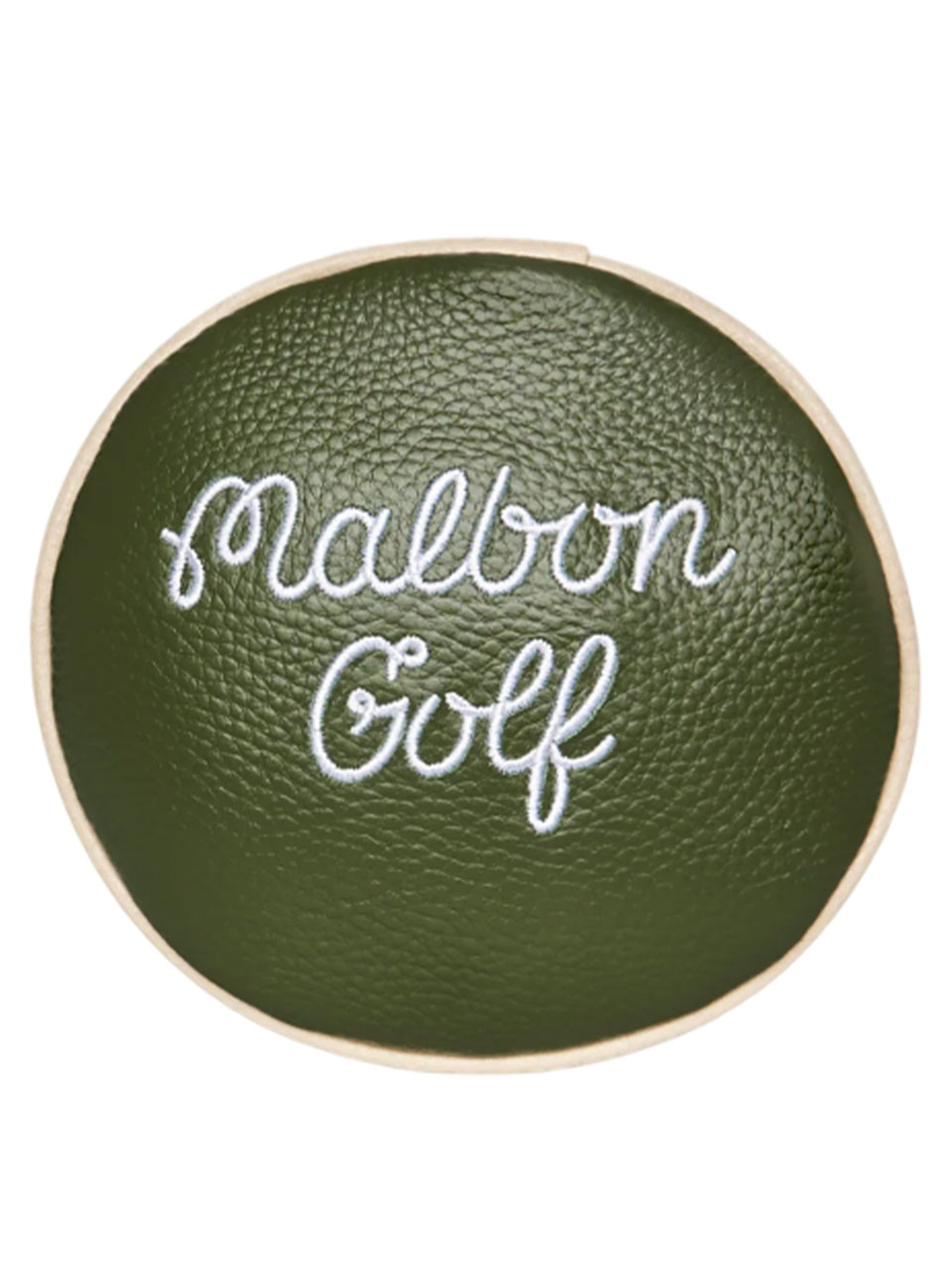 Malbon Barrel Driver Headcover - Cream/Cypress