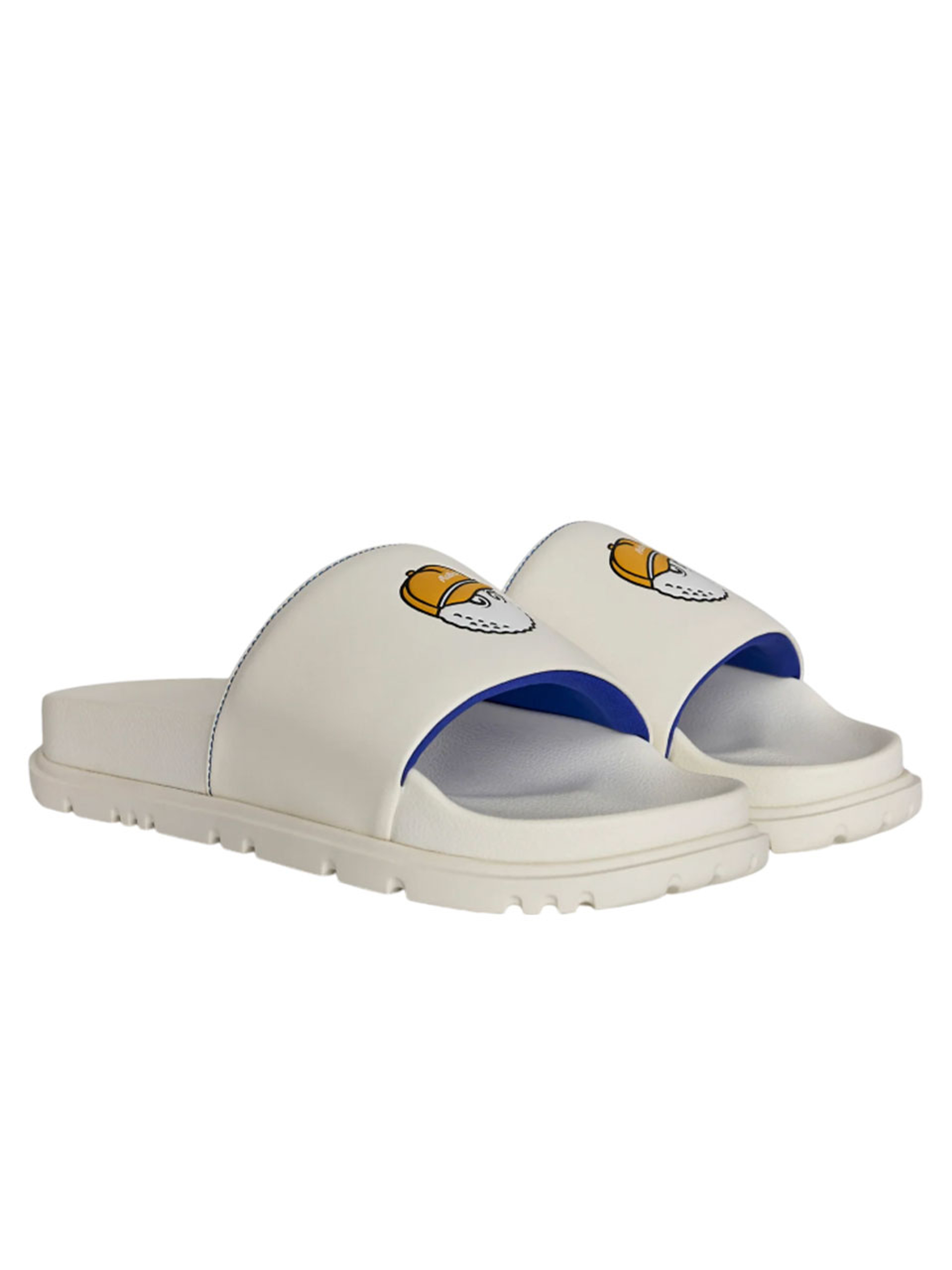 Malbon Buckets Slide - White/Blue