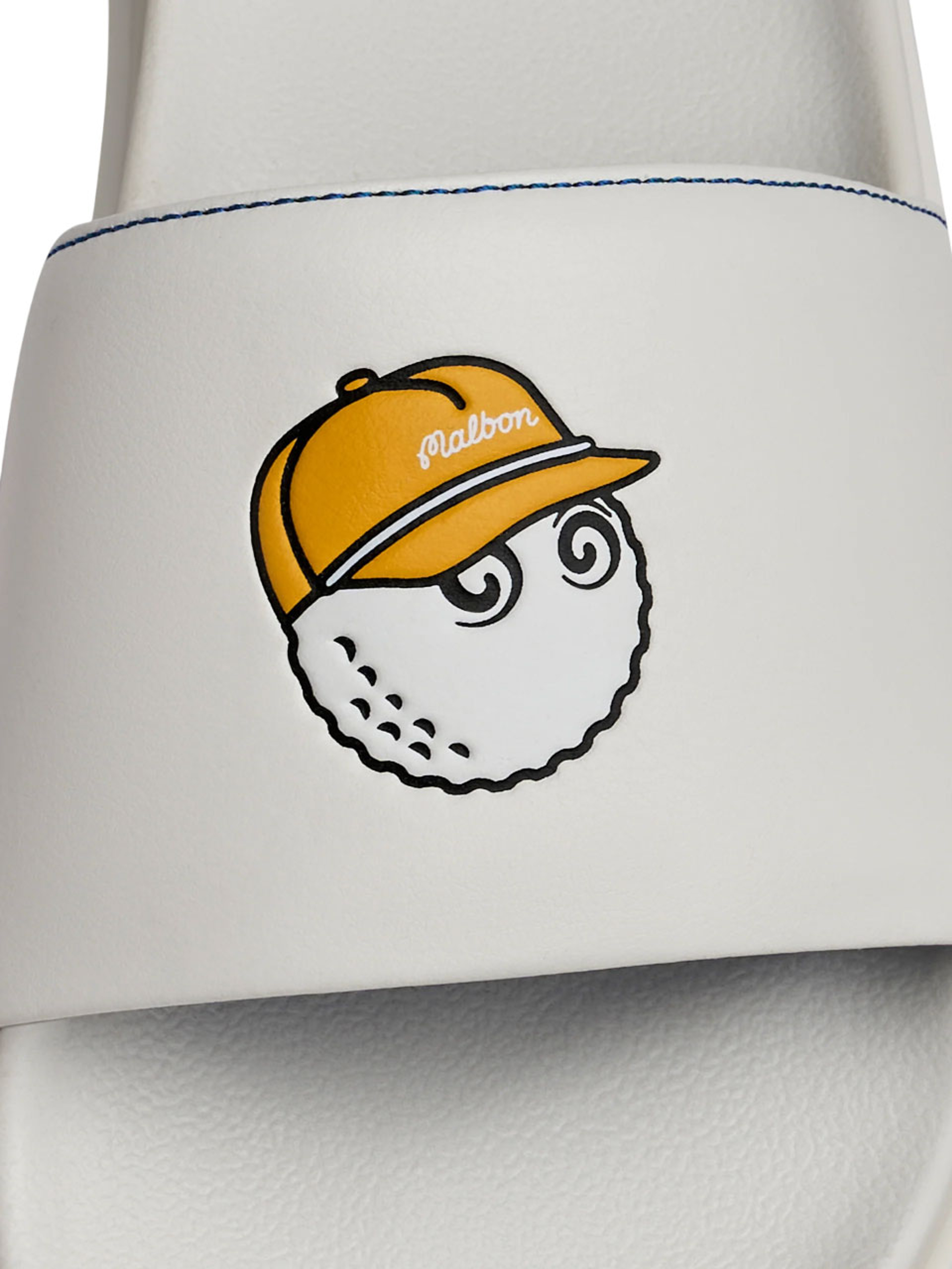 Malbon Buckets Slide - White/Blue