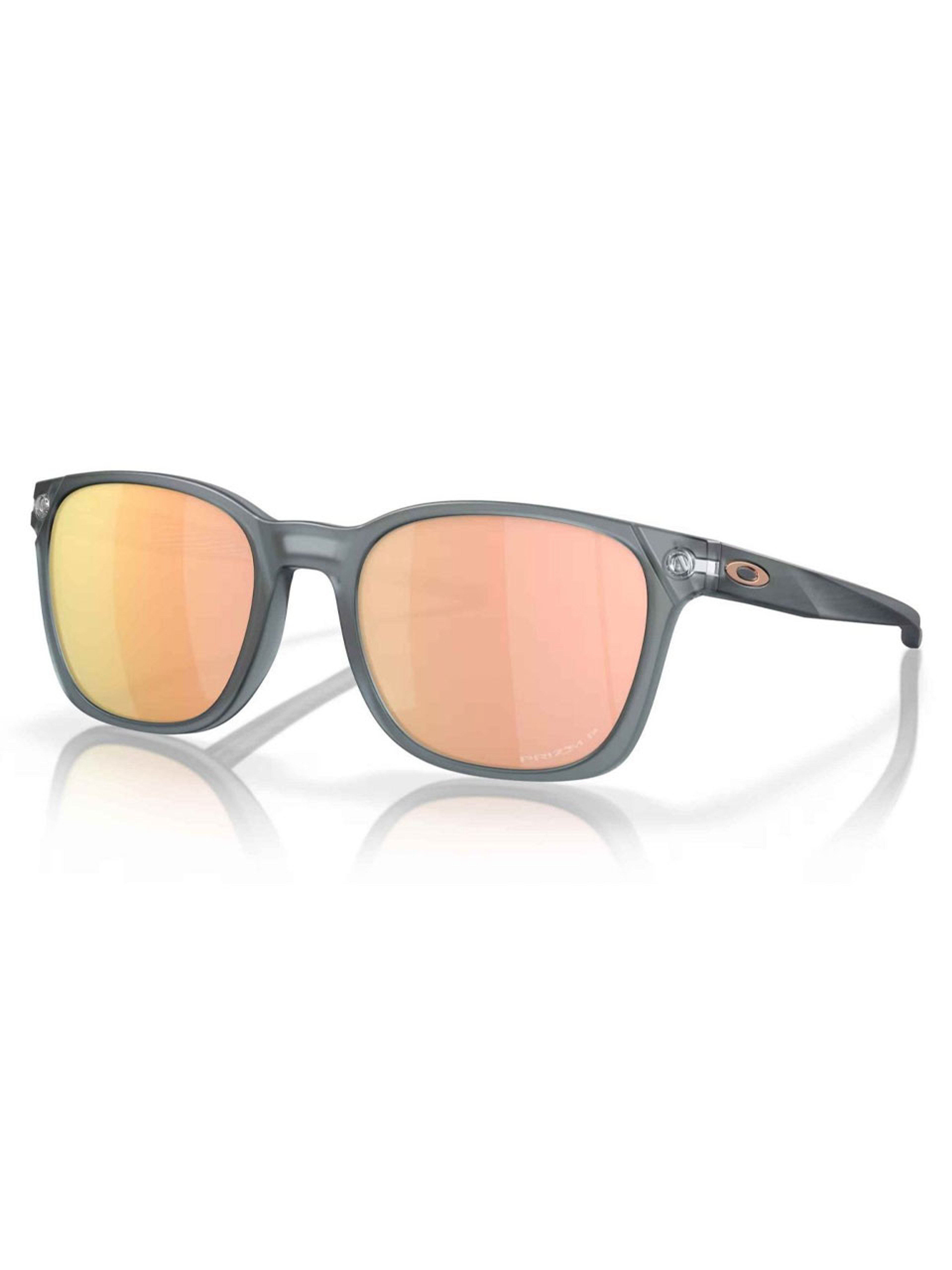 Oakley Ojector Sunglasses - Matte Crystal Black w/ Prizm Rose/Gold Polarised