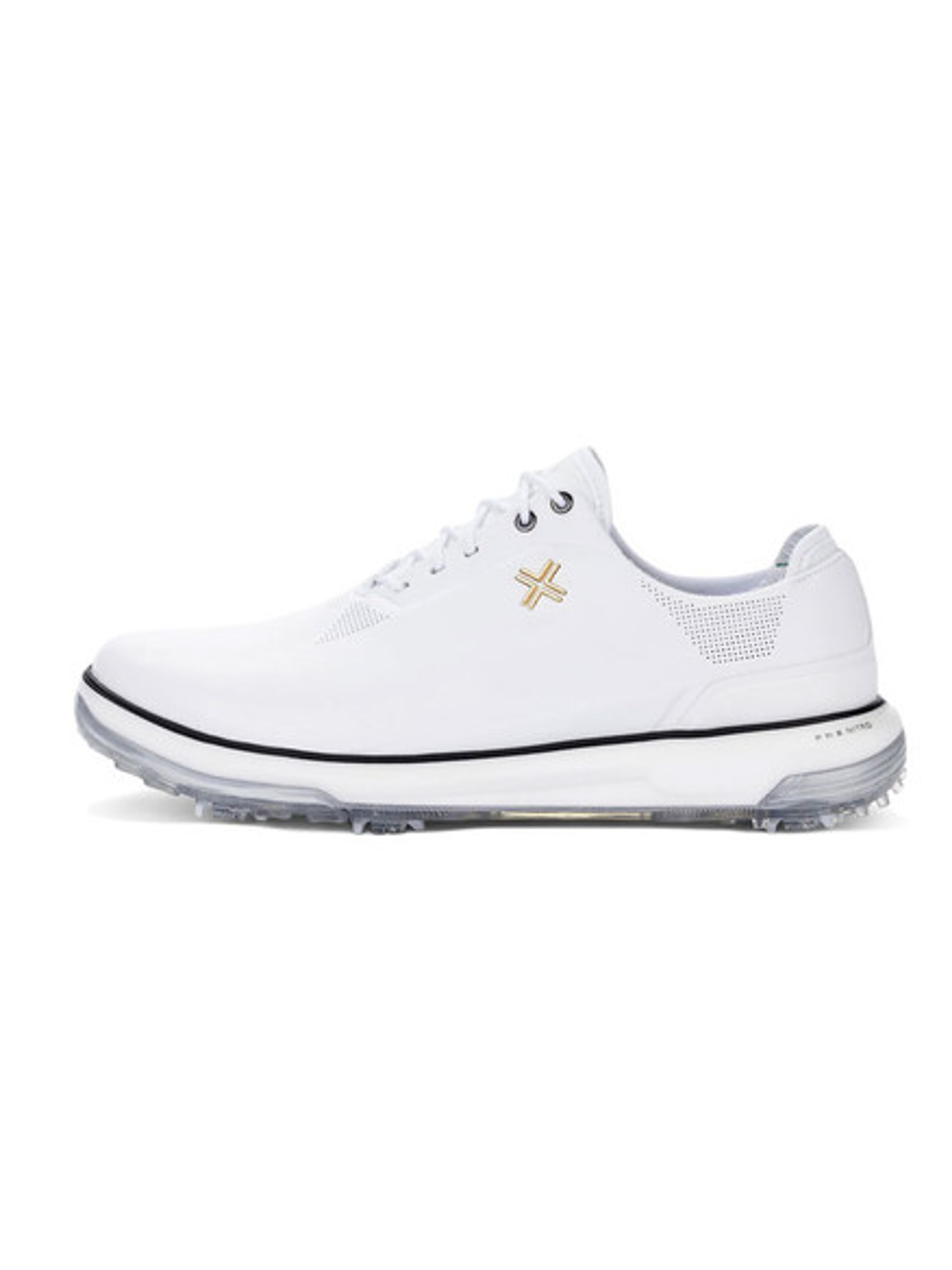 Payntr Golf Eighty Seven SC Golf Shoes (Wide Fit) - White/Black/Gold