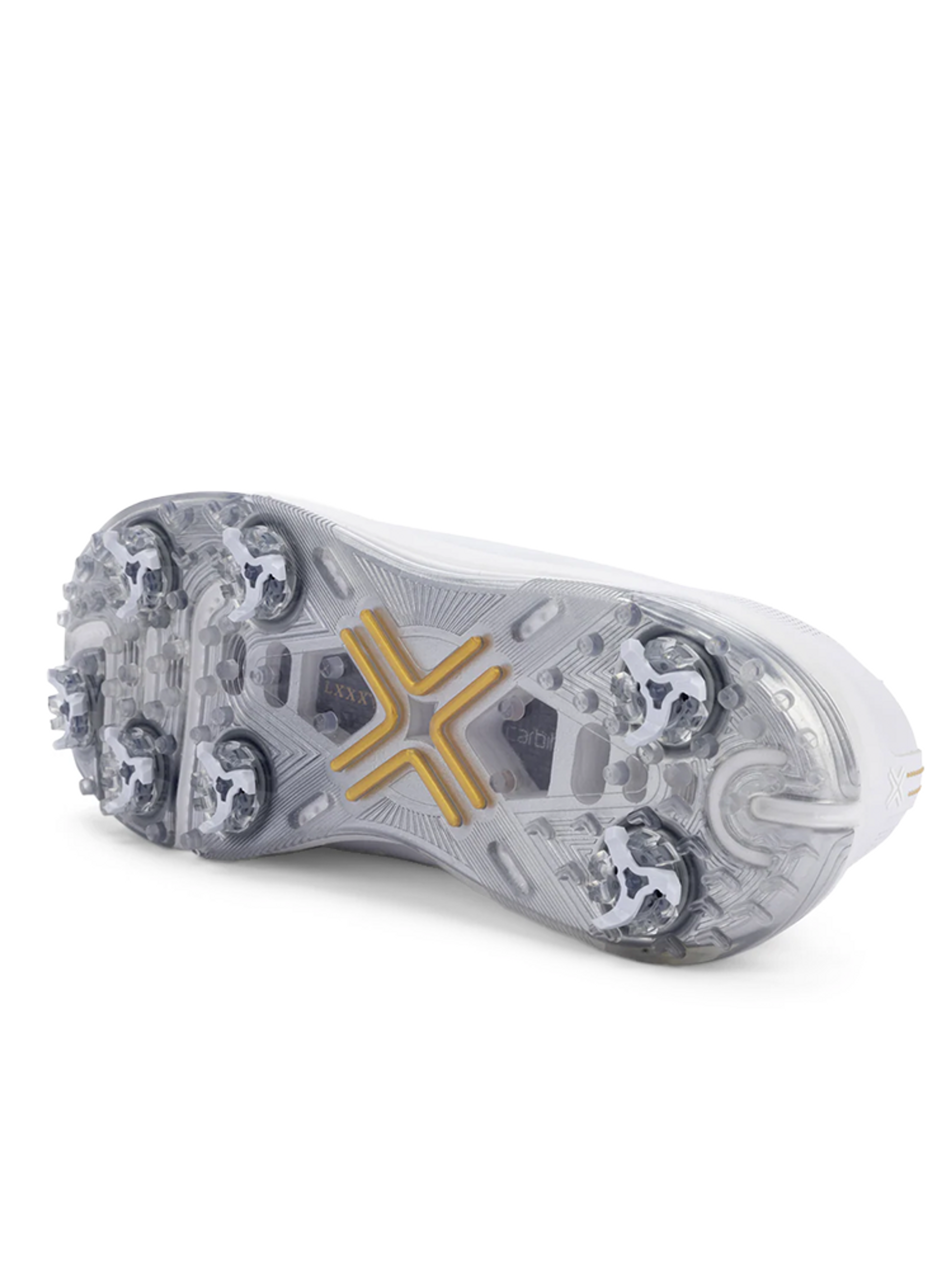 Payntr Golf Eighty Seven SC Golf Shoes (Wide Fit) - White/Black/Gold