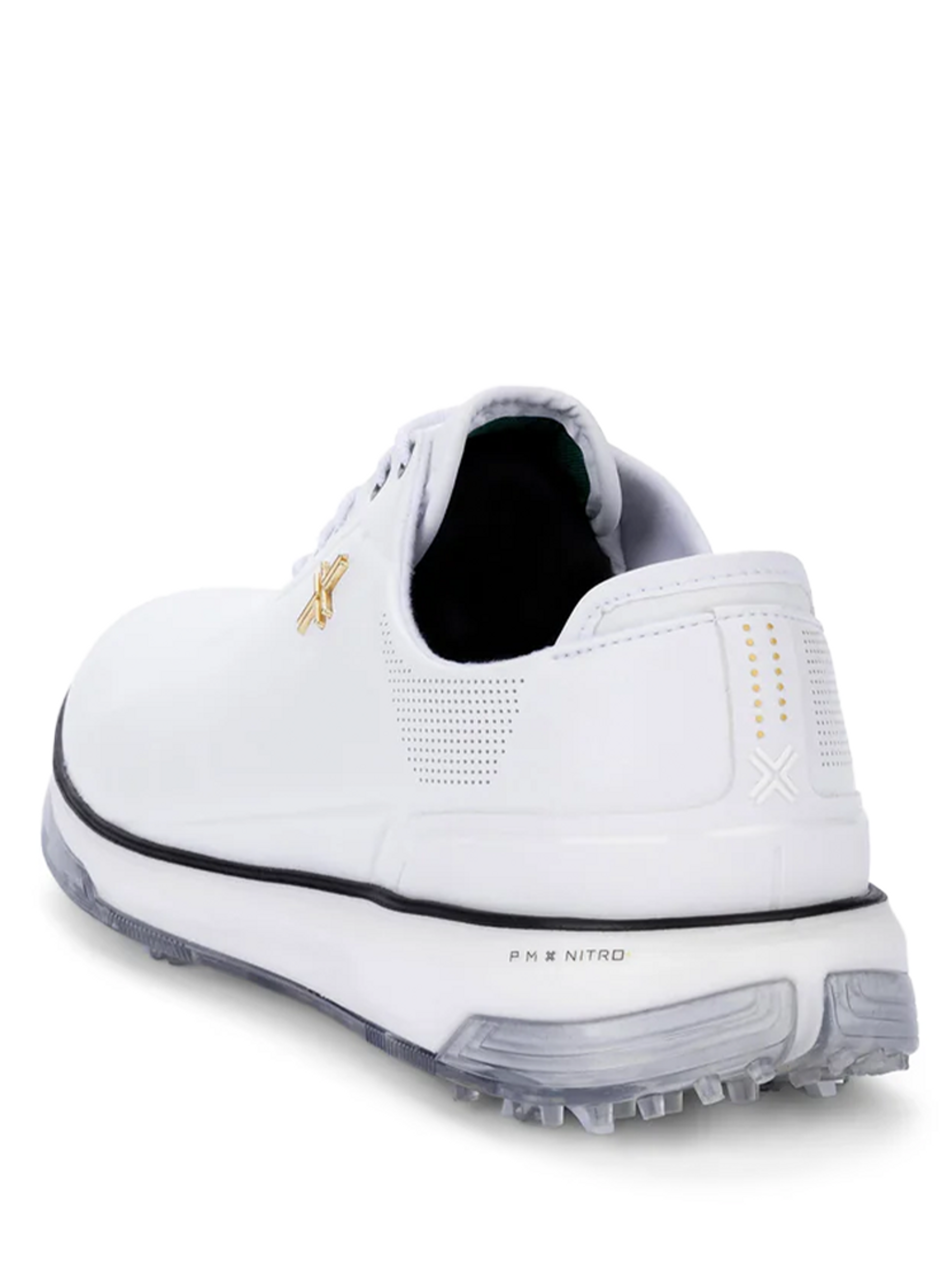 Payntr Golf Eighty Seven SC Golf Shoes (Wide Fit) - White/Black/Gold
