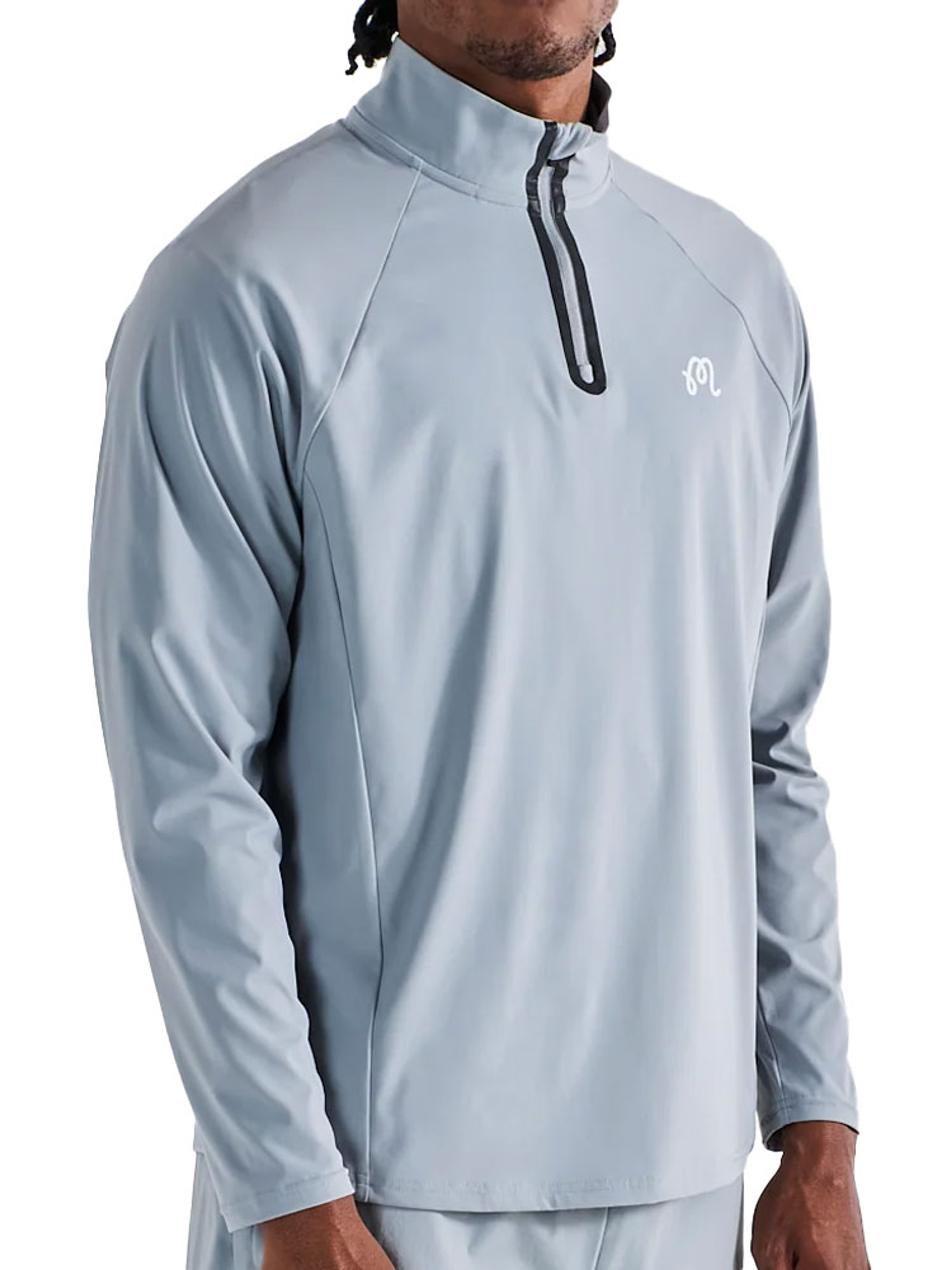 Malbon Performance Raglan Quarter Zip - Steel