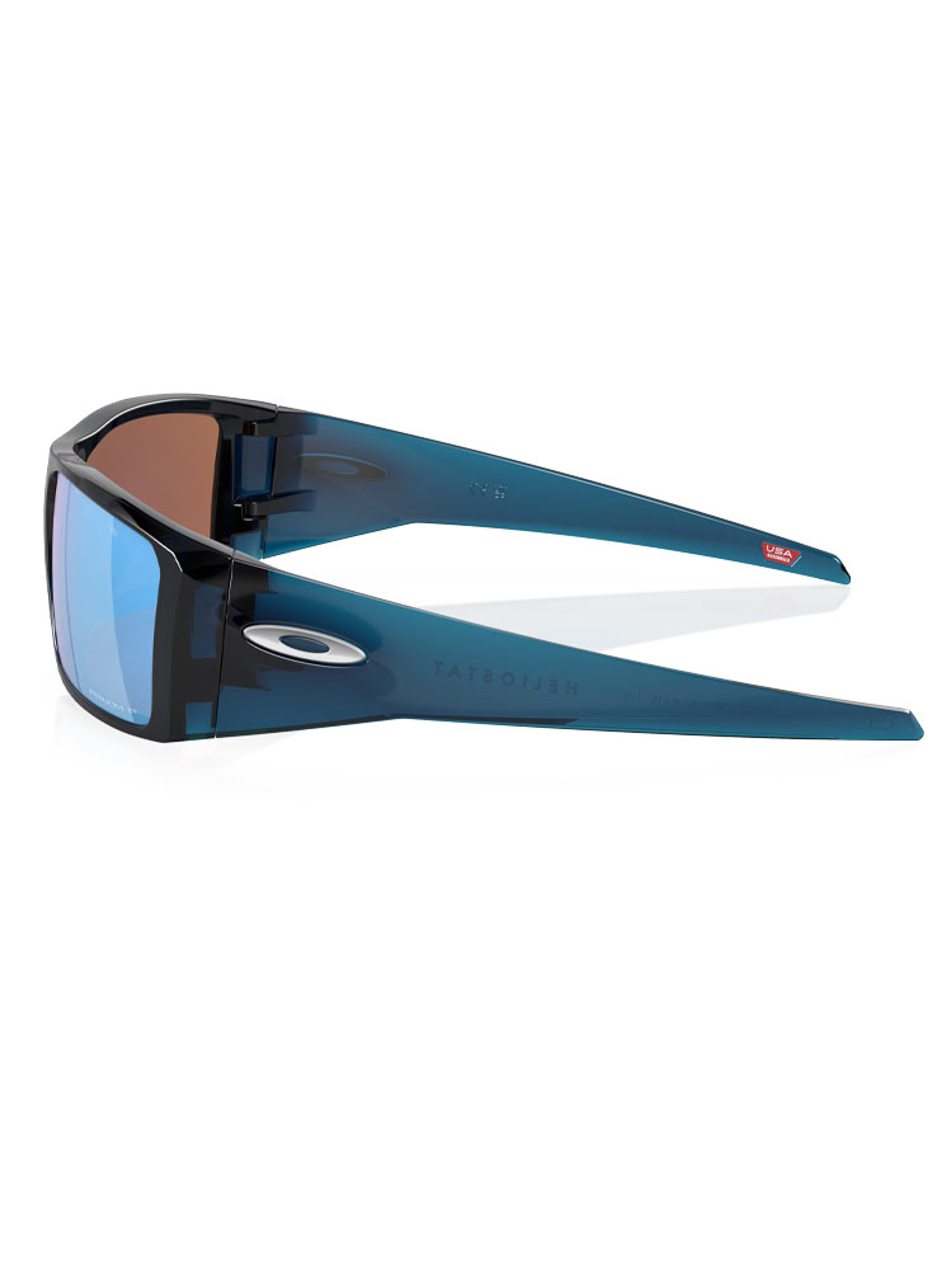 Oakley Heliostat Sunglasses - Transparent Poseidon w/ Prizm Deep Water Polarised