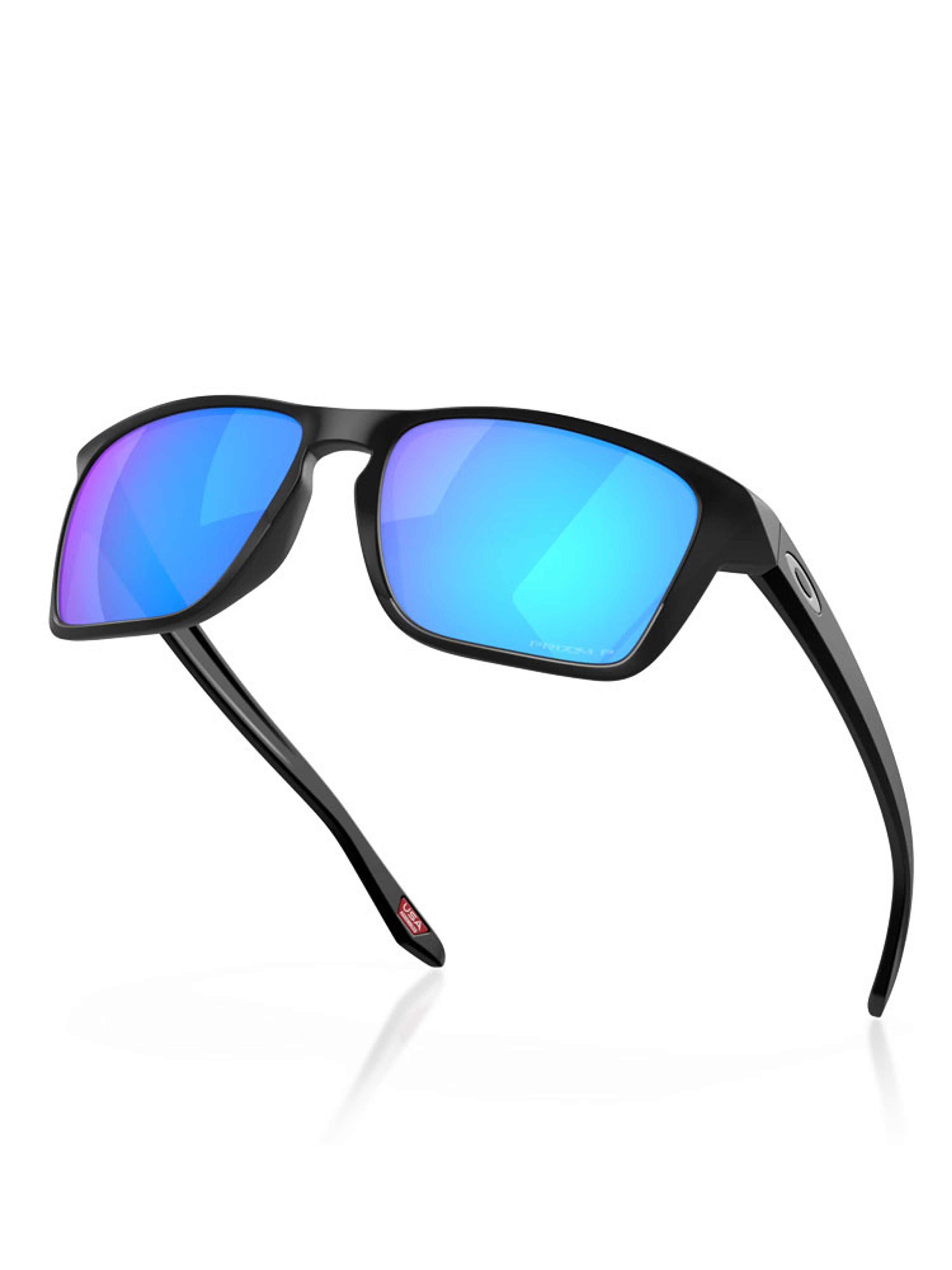 Oakley Sylas XL Sunglasses - Matte Black w/ Prizm Sapphire Polarised