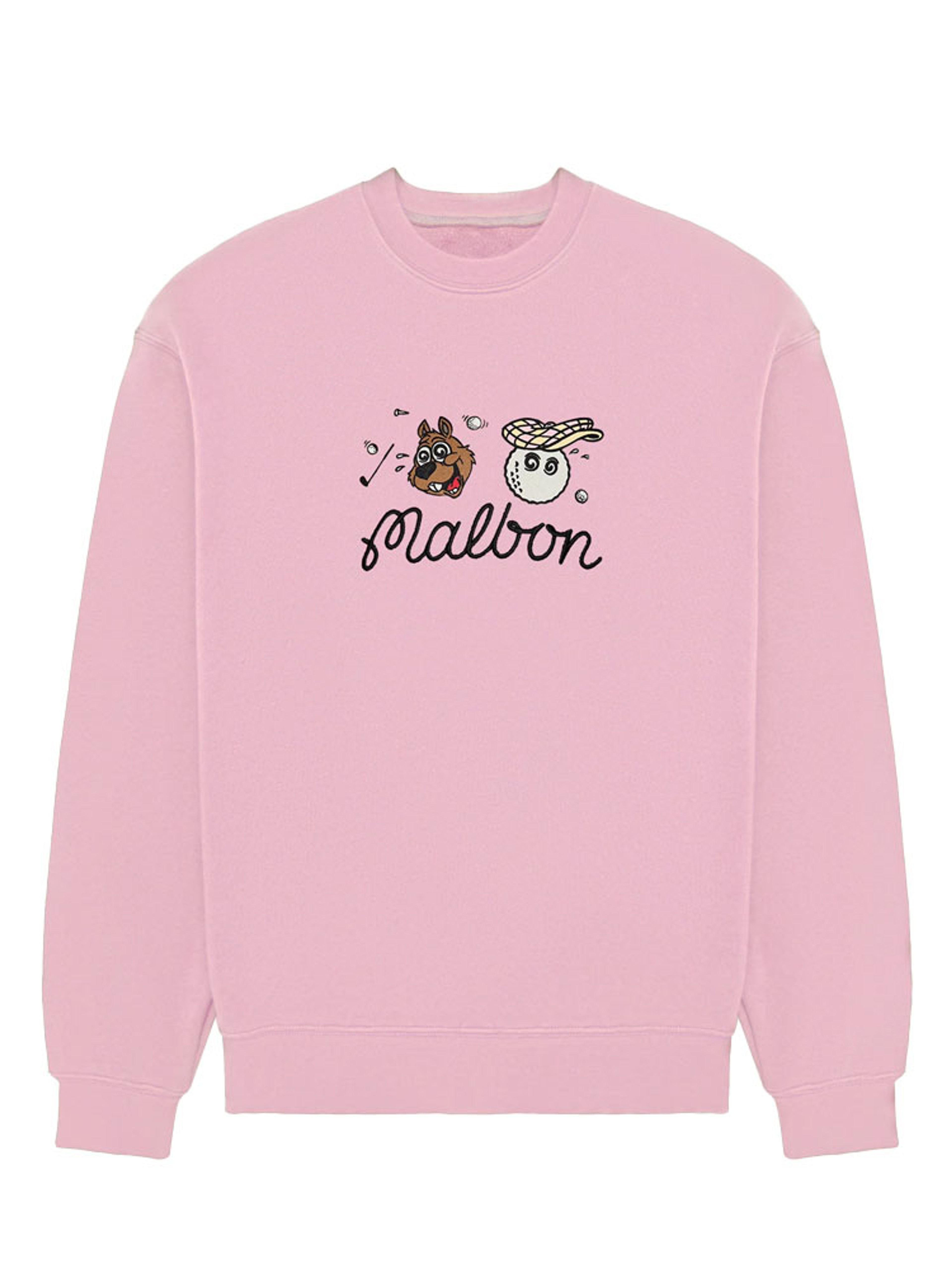 Malbon Two Man Scramble Crew Fleece - Pink