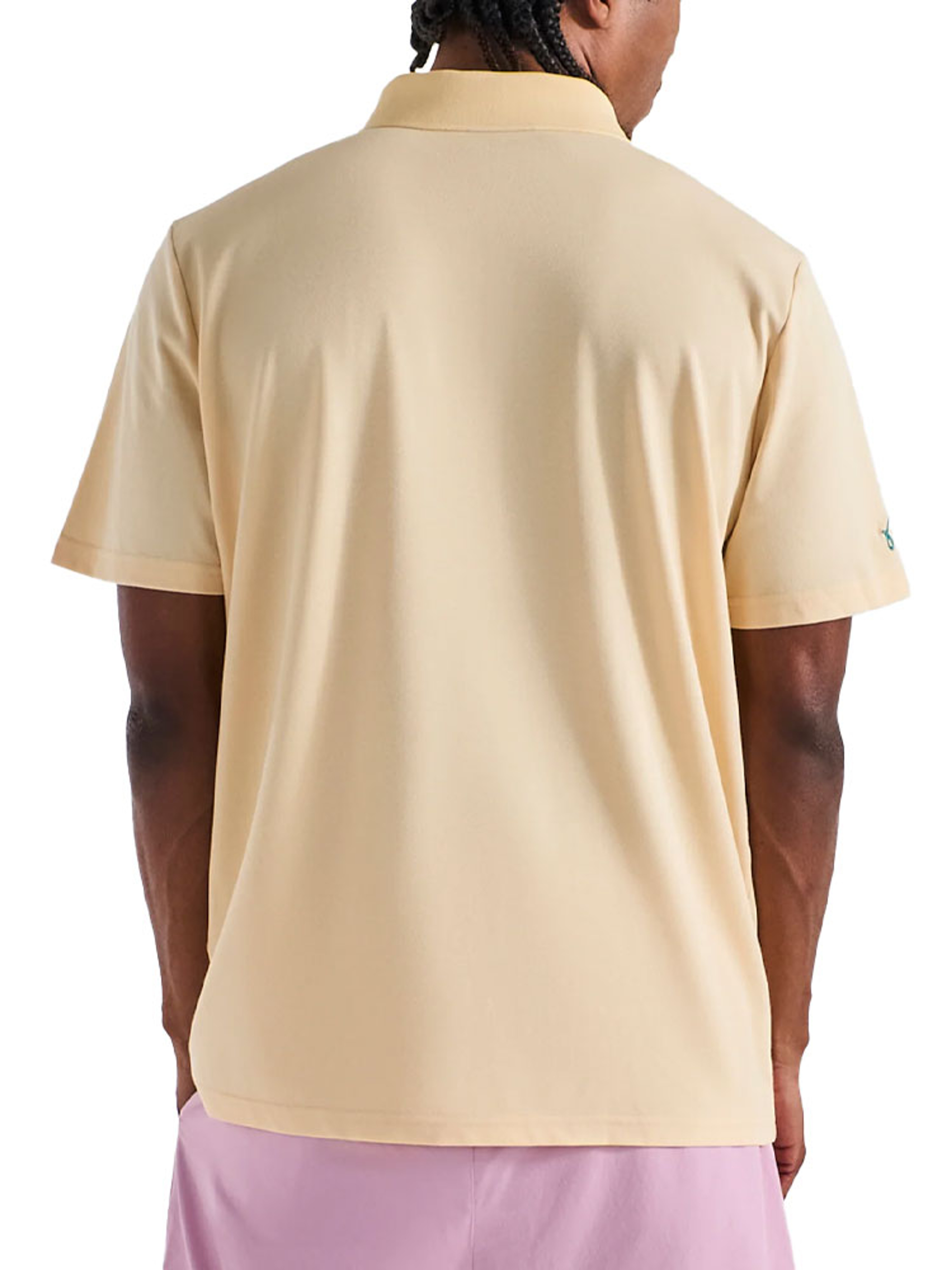 Malbon Two Man Scramble Pique Polo - Light Khaki