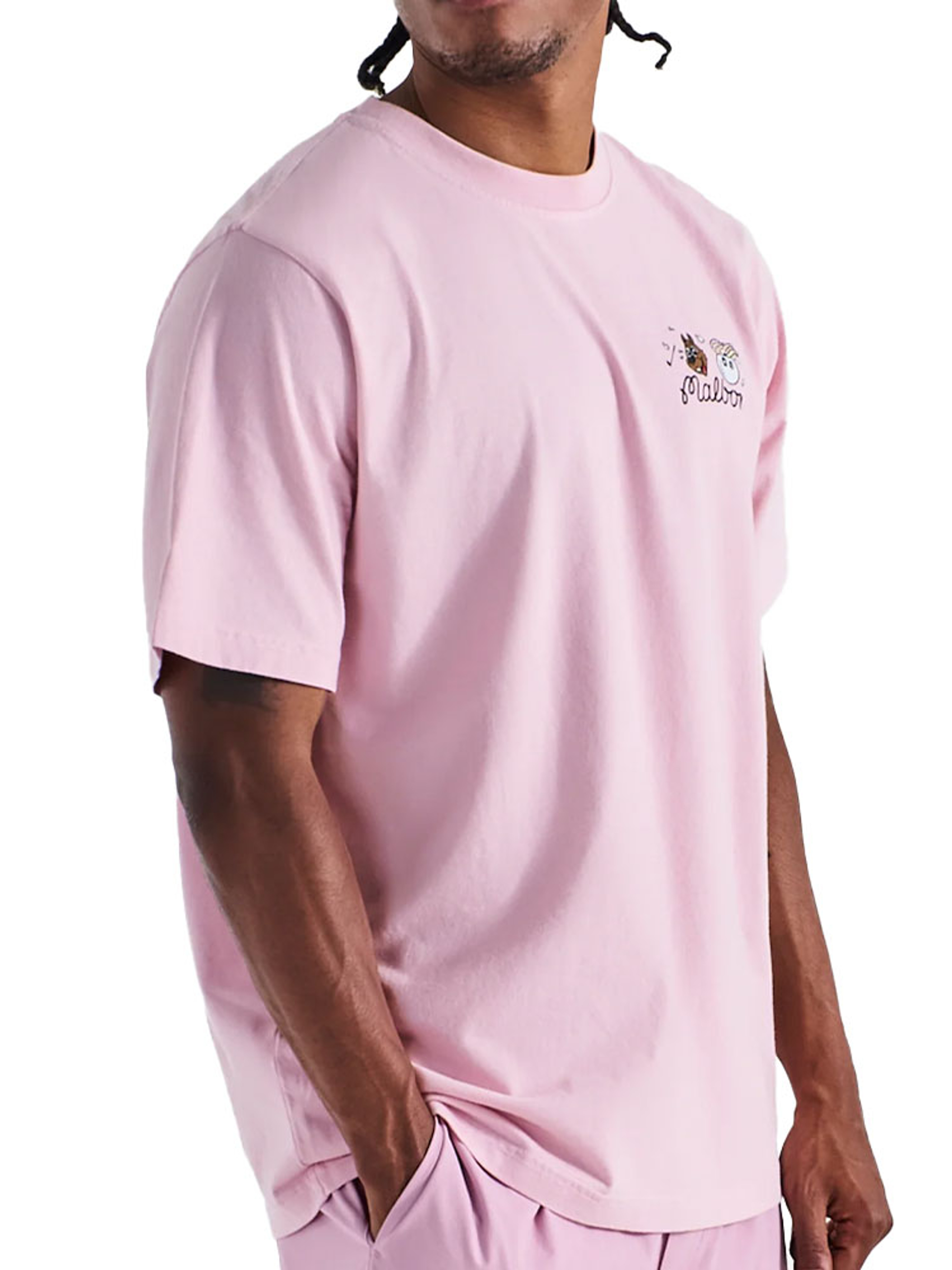 Malbon Two Man Scramble T-Shirt - Pink