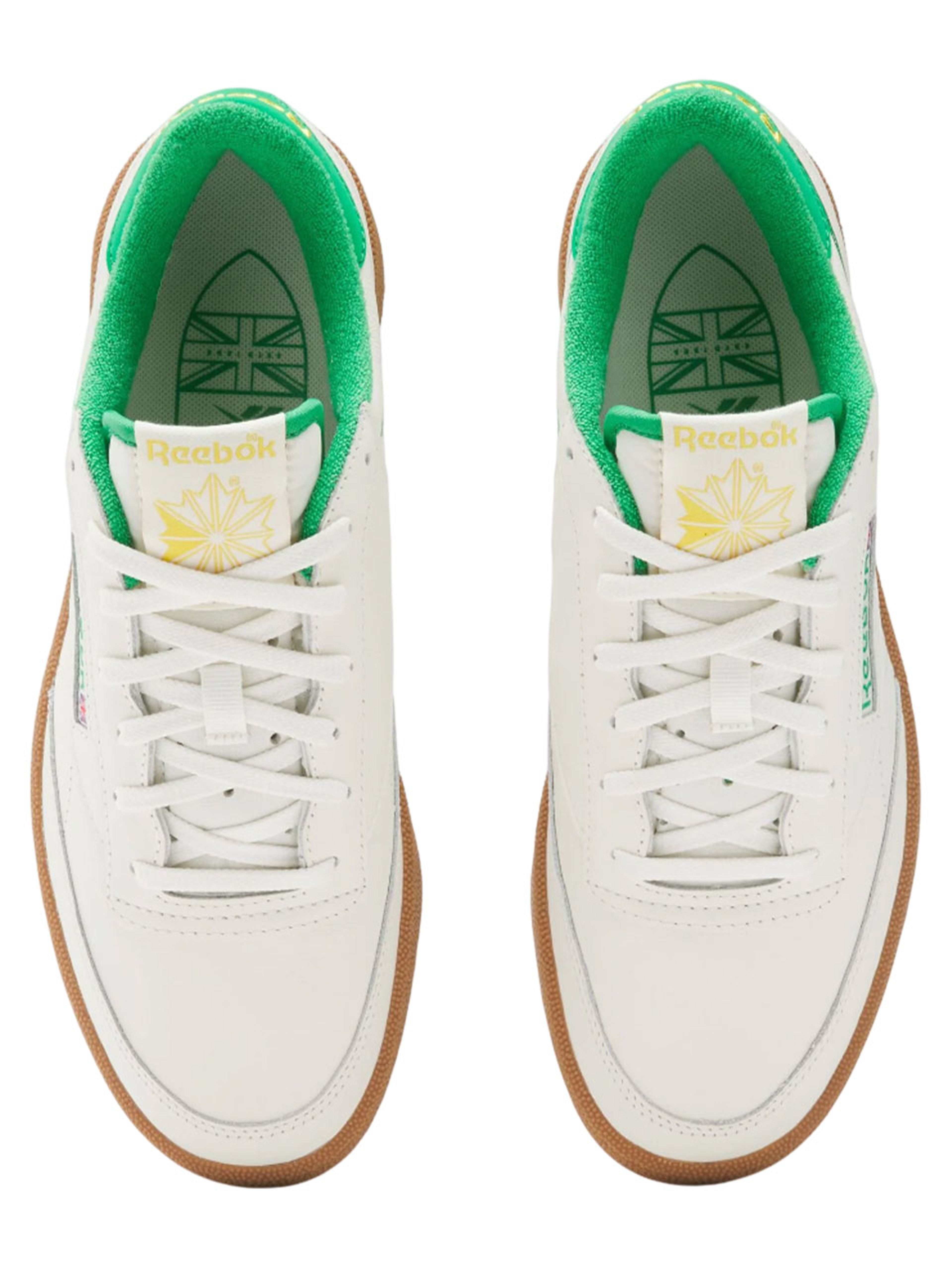 Reebok Club C Golf Shoes - Chalk/Classic Green
