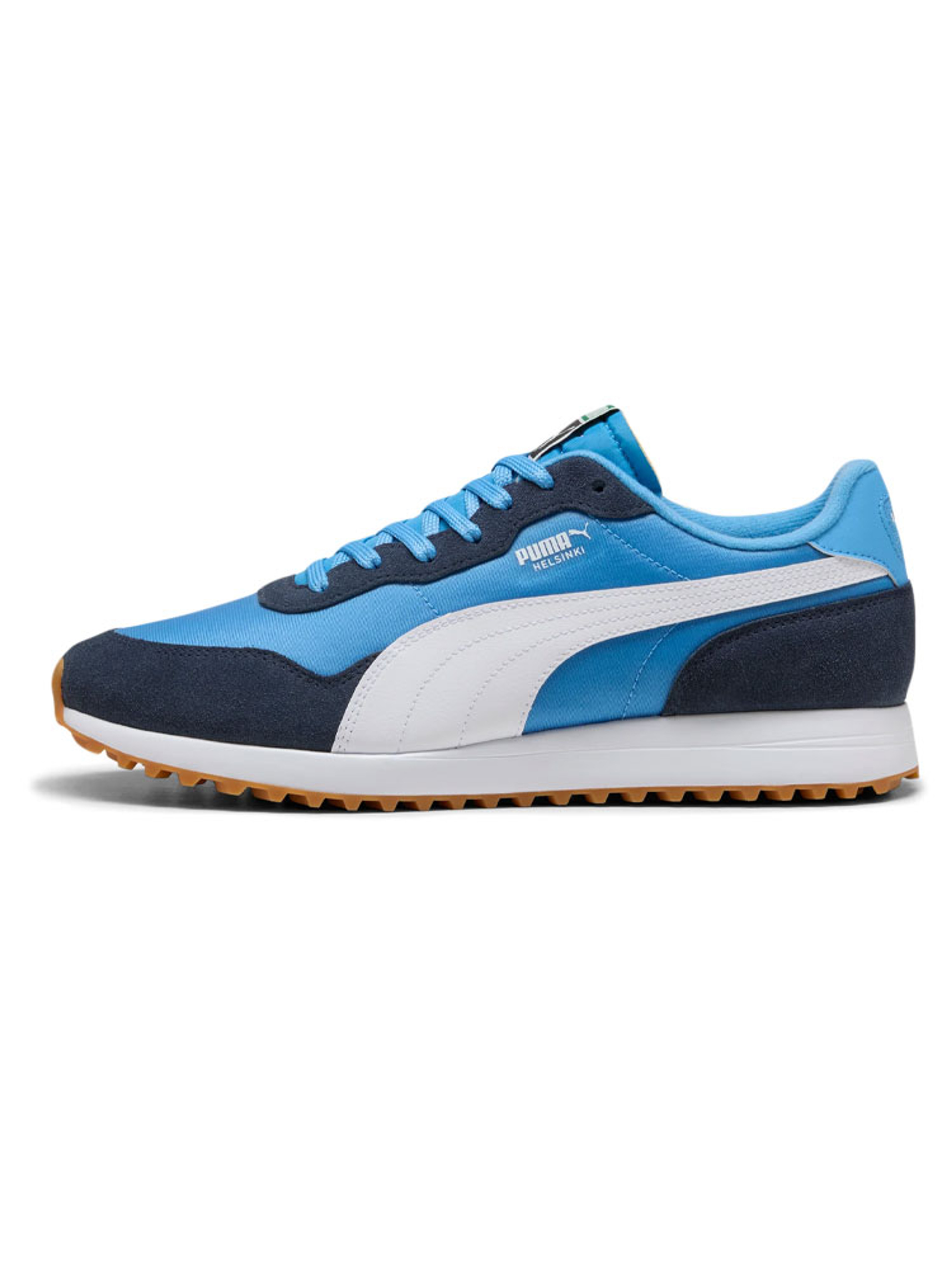 Puma Helsinki G Spikeless Golf Shoes - Regal Blue/Deep Navy/Gum