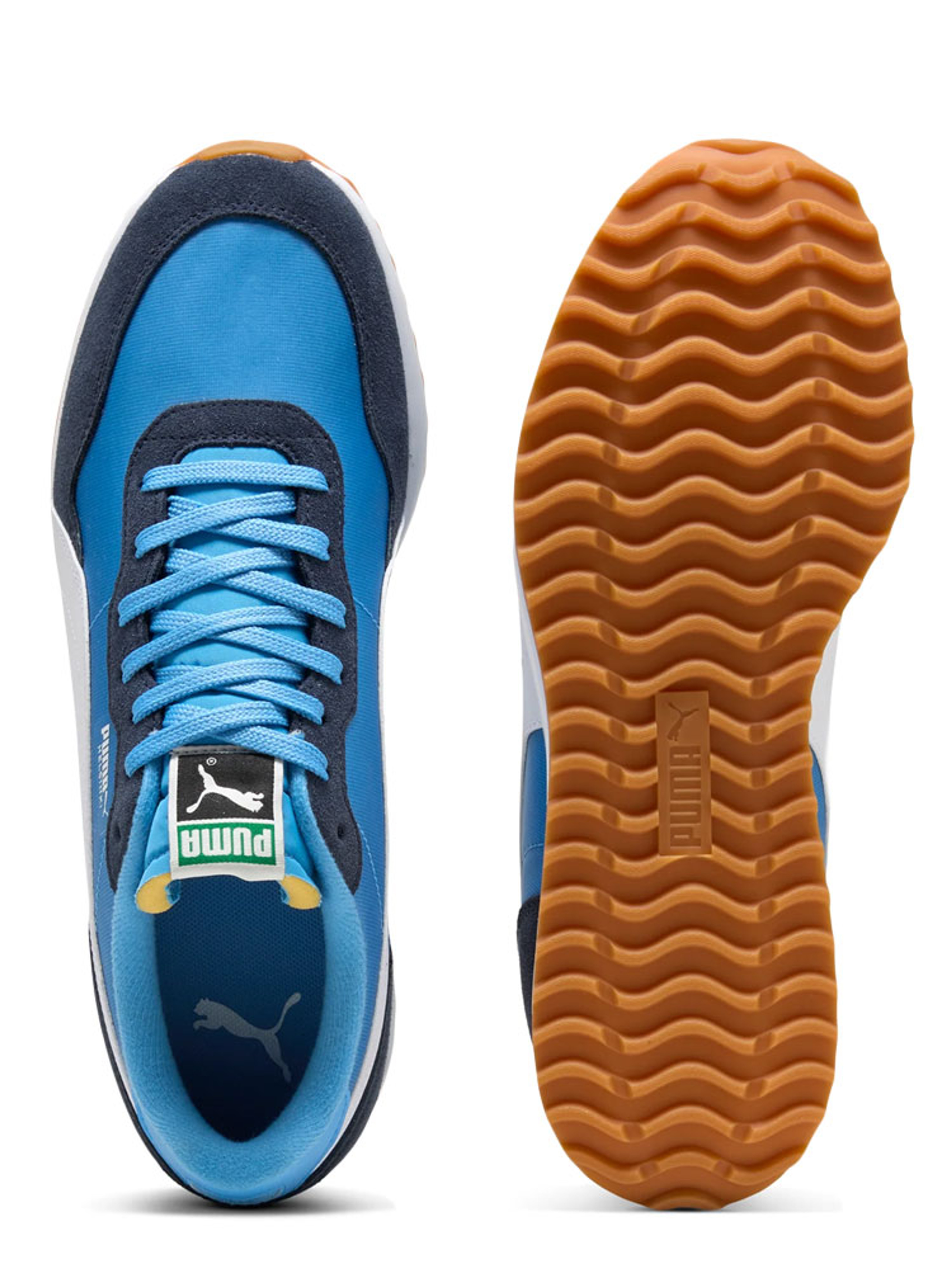 Puma Helsinki G Spikeless Golf Shoes - Regal Blue/Deep Navy/Gum