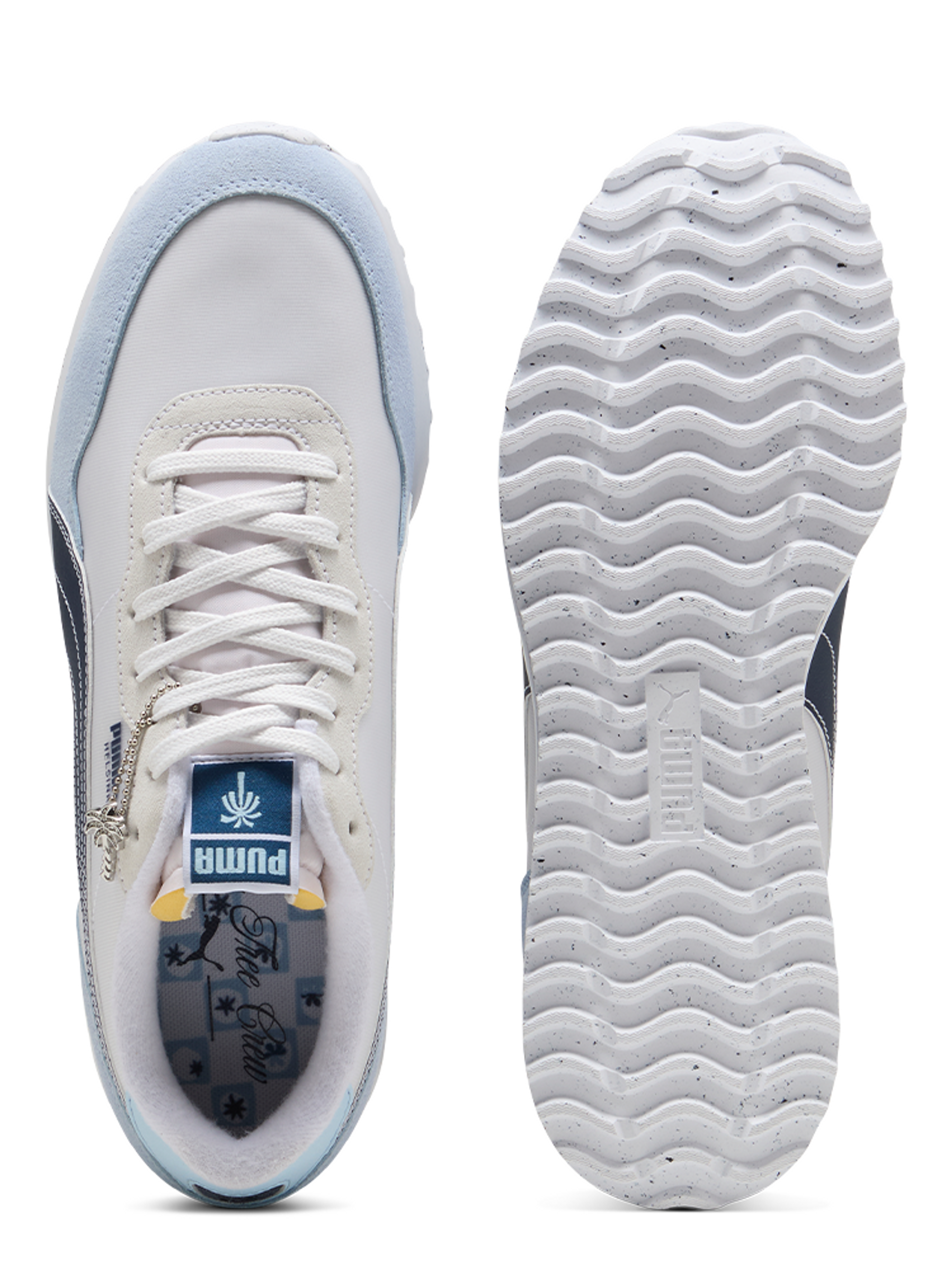 Puma x Palm Tree Crew Helsinki G Spikeless Golf Shoes - Puma White/Haute Tropic