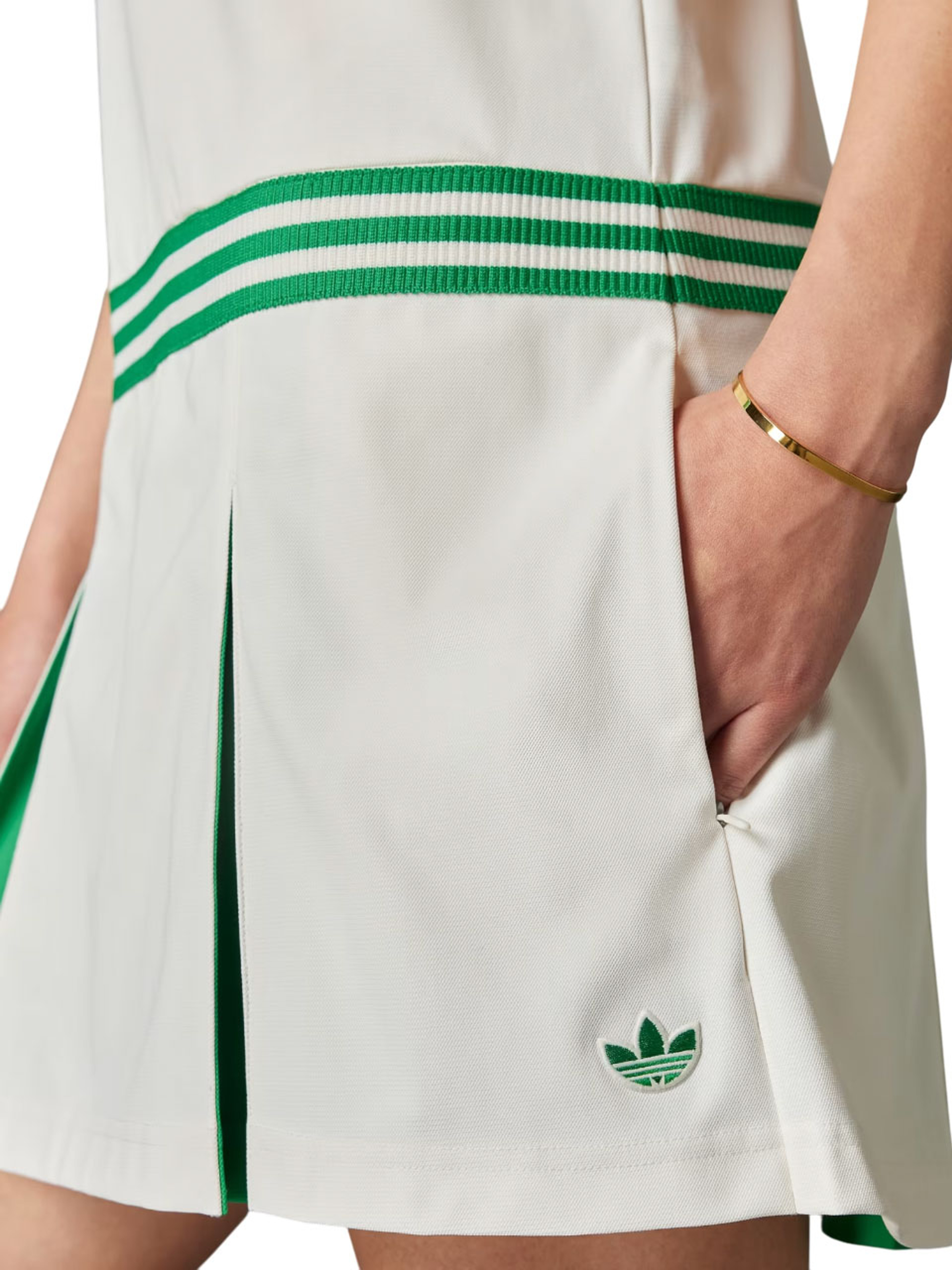 adidas Originals Twistknit Dress - Chalk White