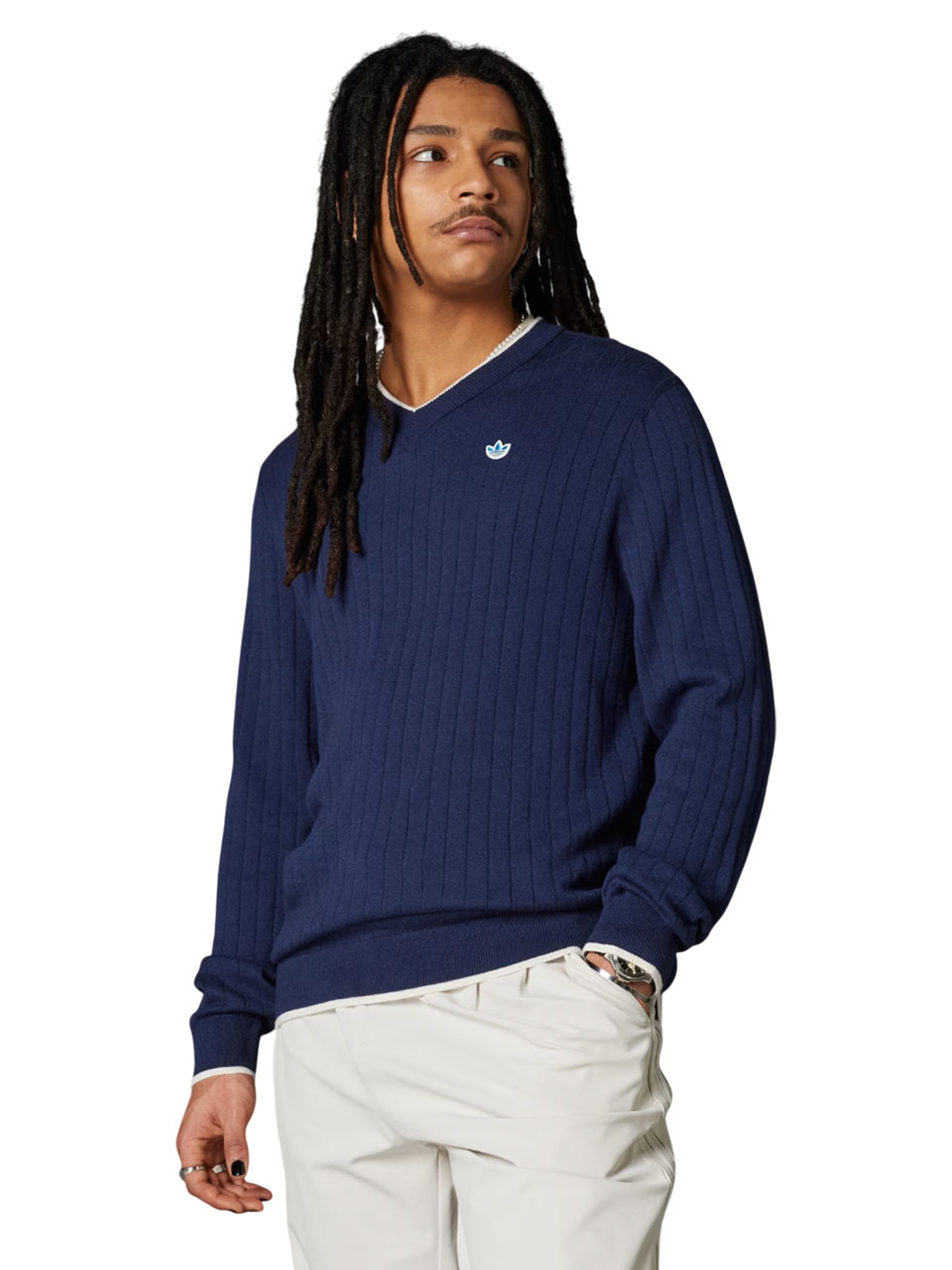 adidas Originals Cashmere Knit Sweater - Night Indigo