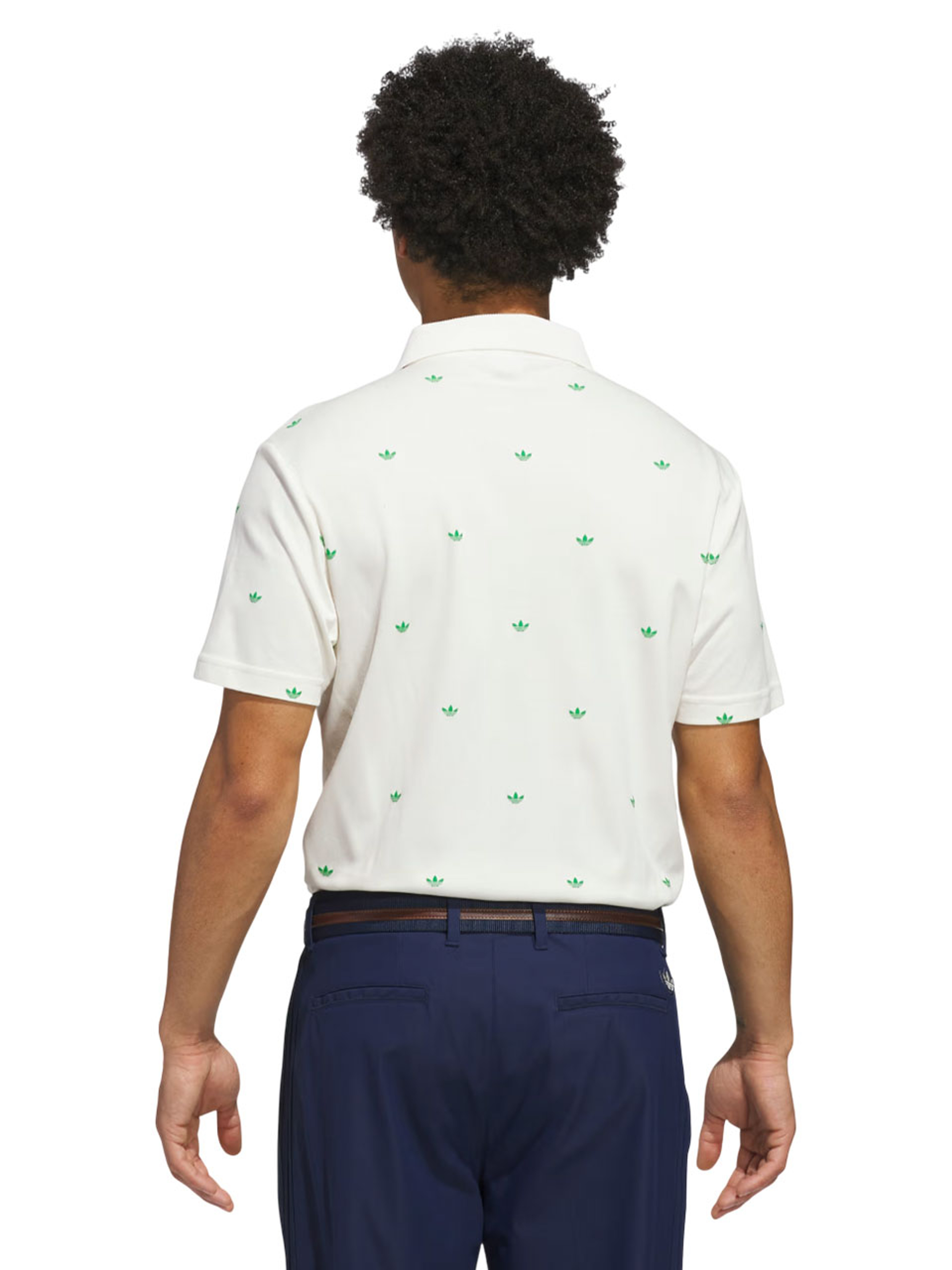 adidas Originals Printed Trefoil Polo - Chalk White