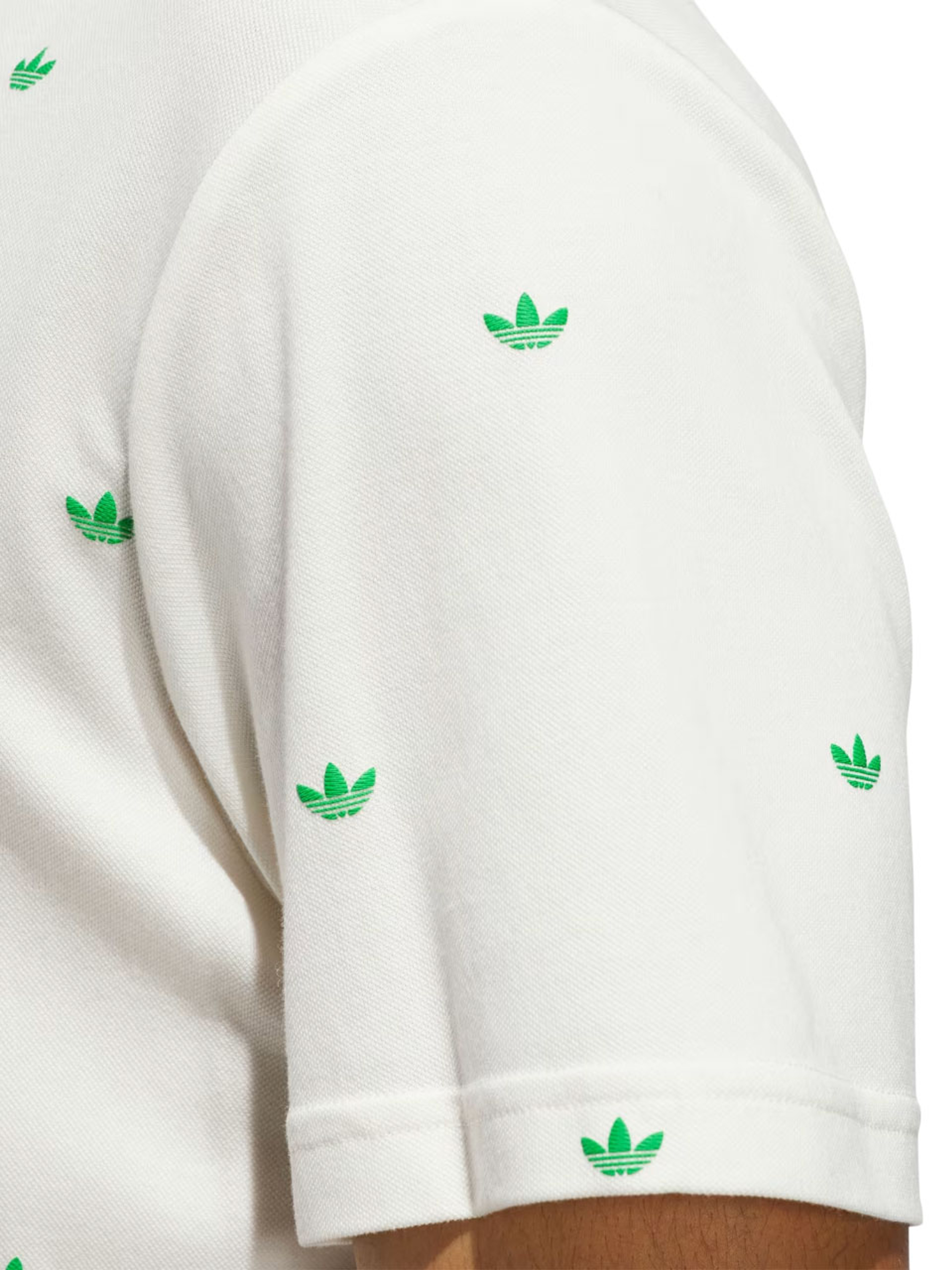 adidas Originals Printed Trefoil Polo - Chalk White