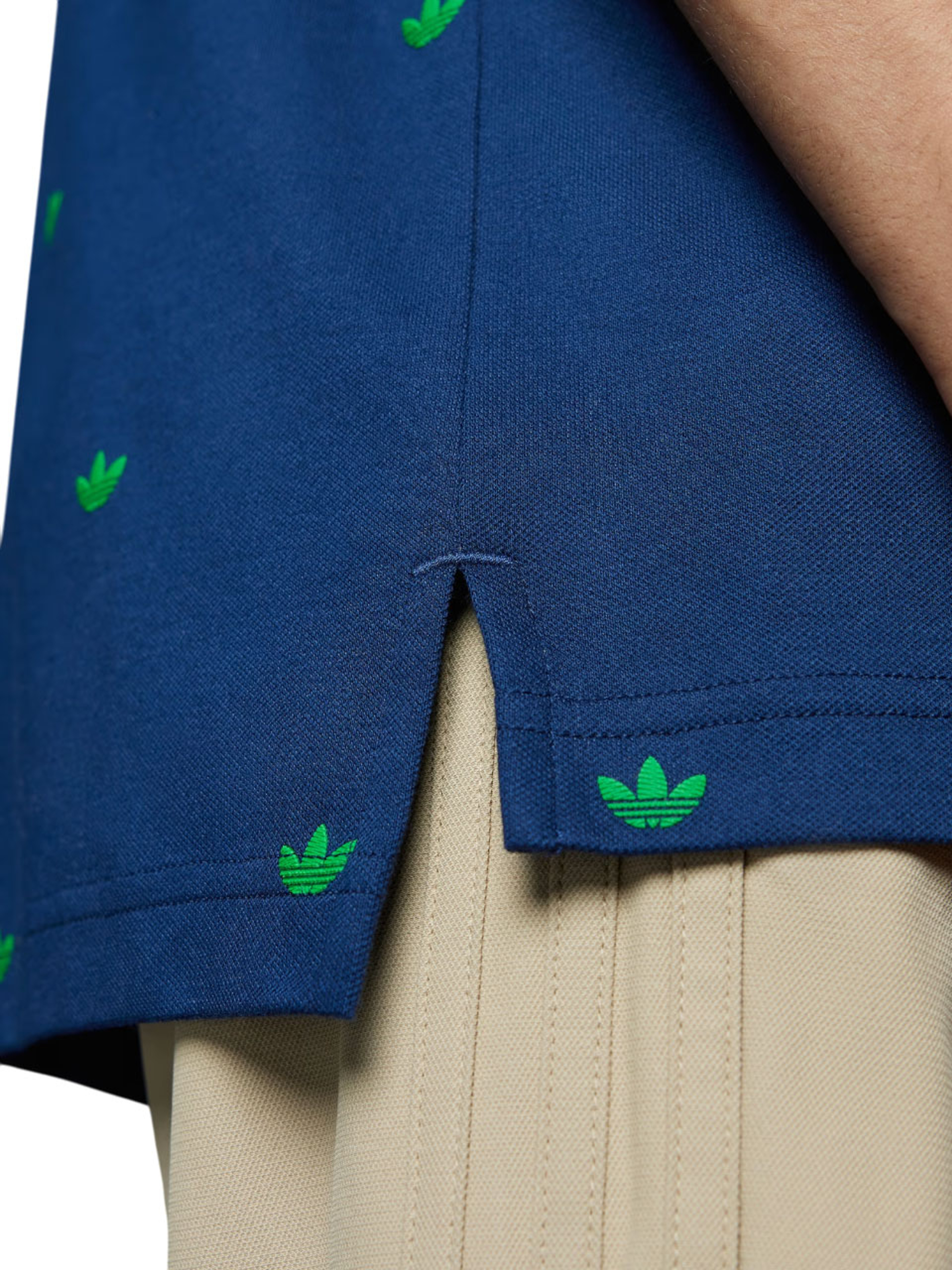 adidas Originals Printed Trefoil Polo - Night Indigo