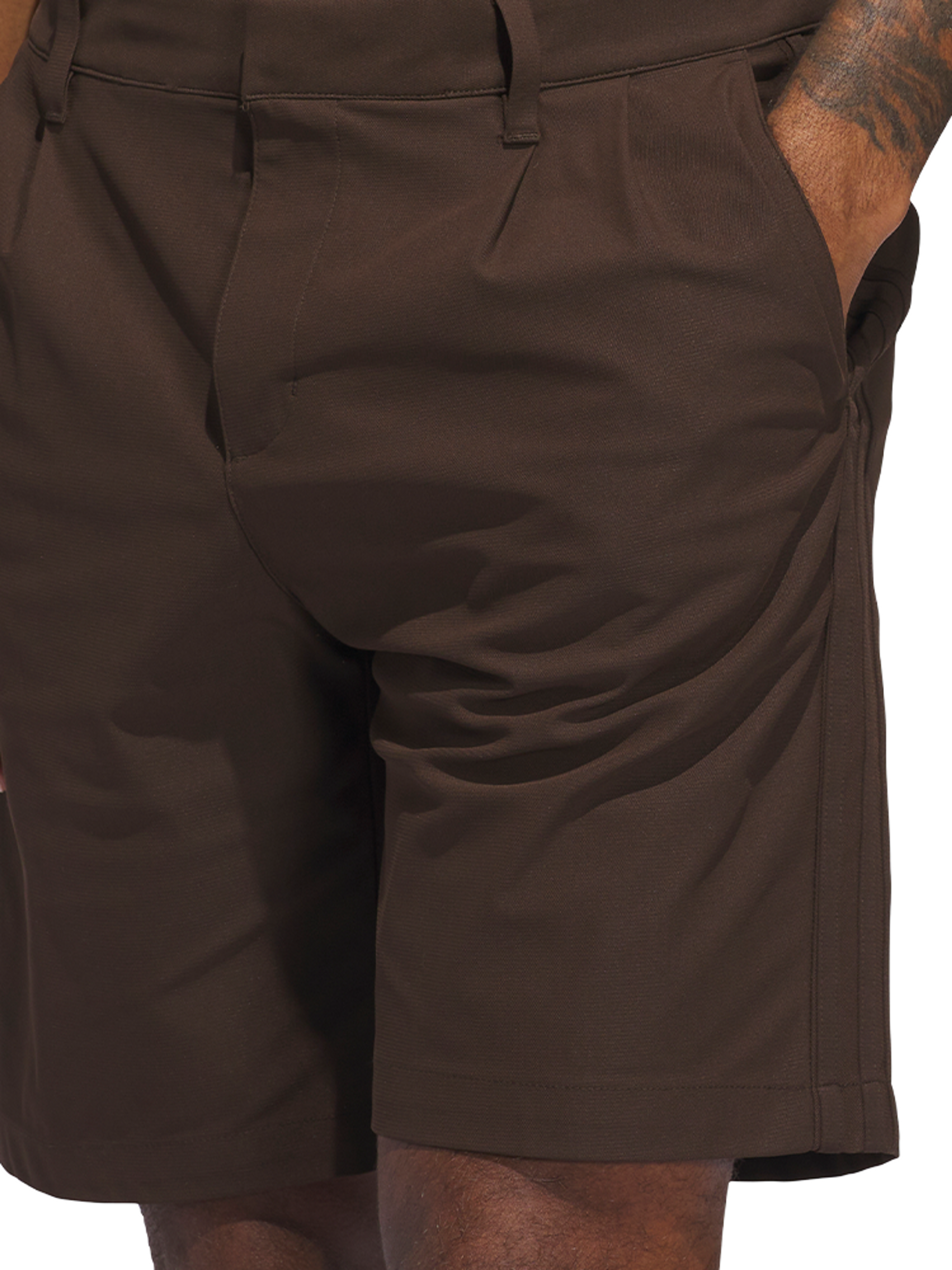 adidas Originals Twistknit Pleated Short - Dark Brown