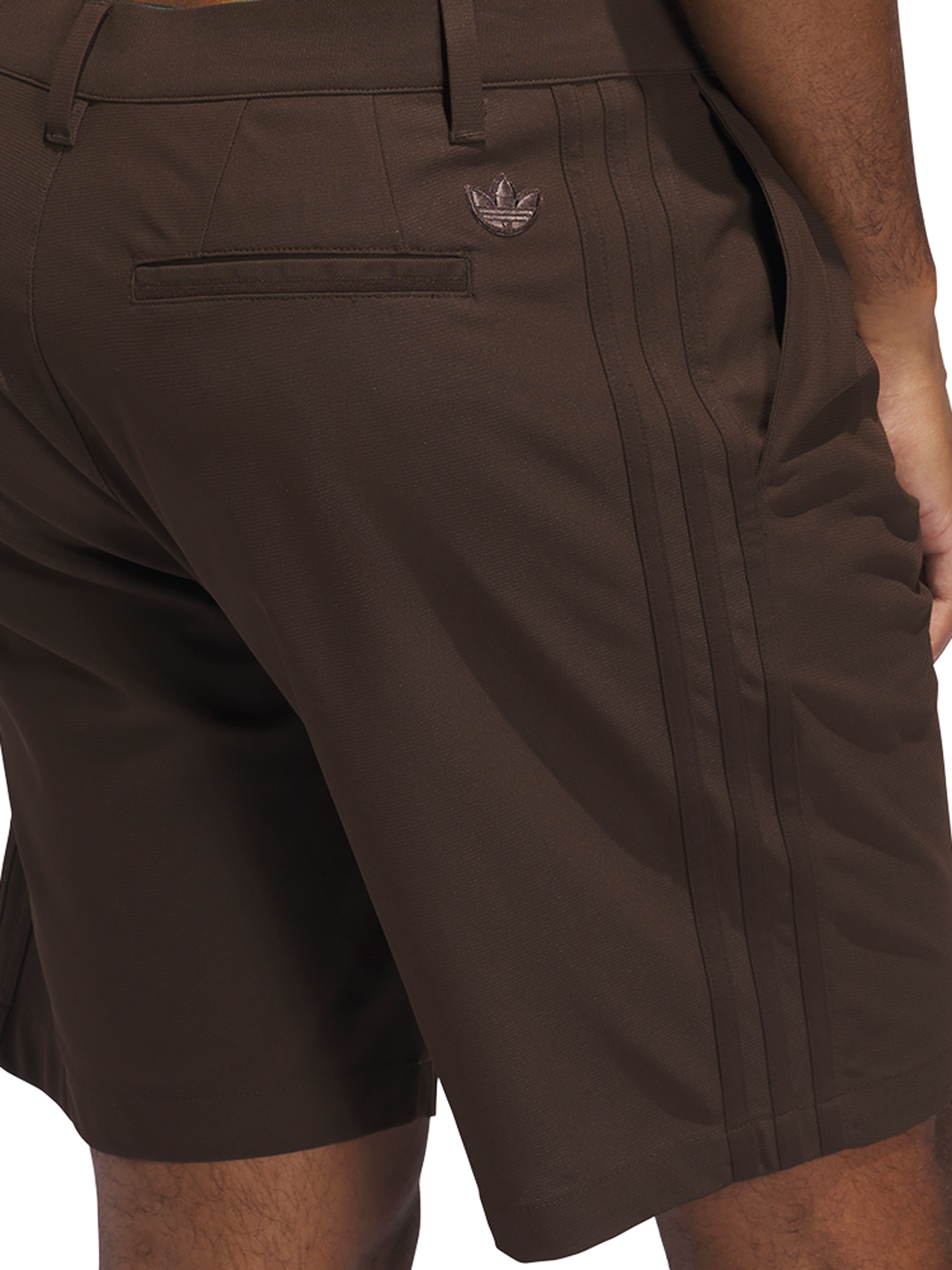 adidas Originals Twistknit Pleated Short - Dark Brown