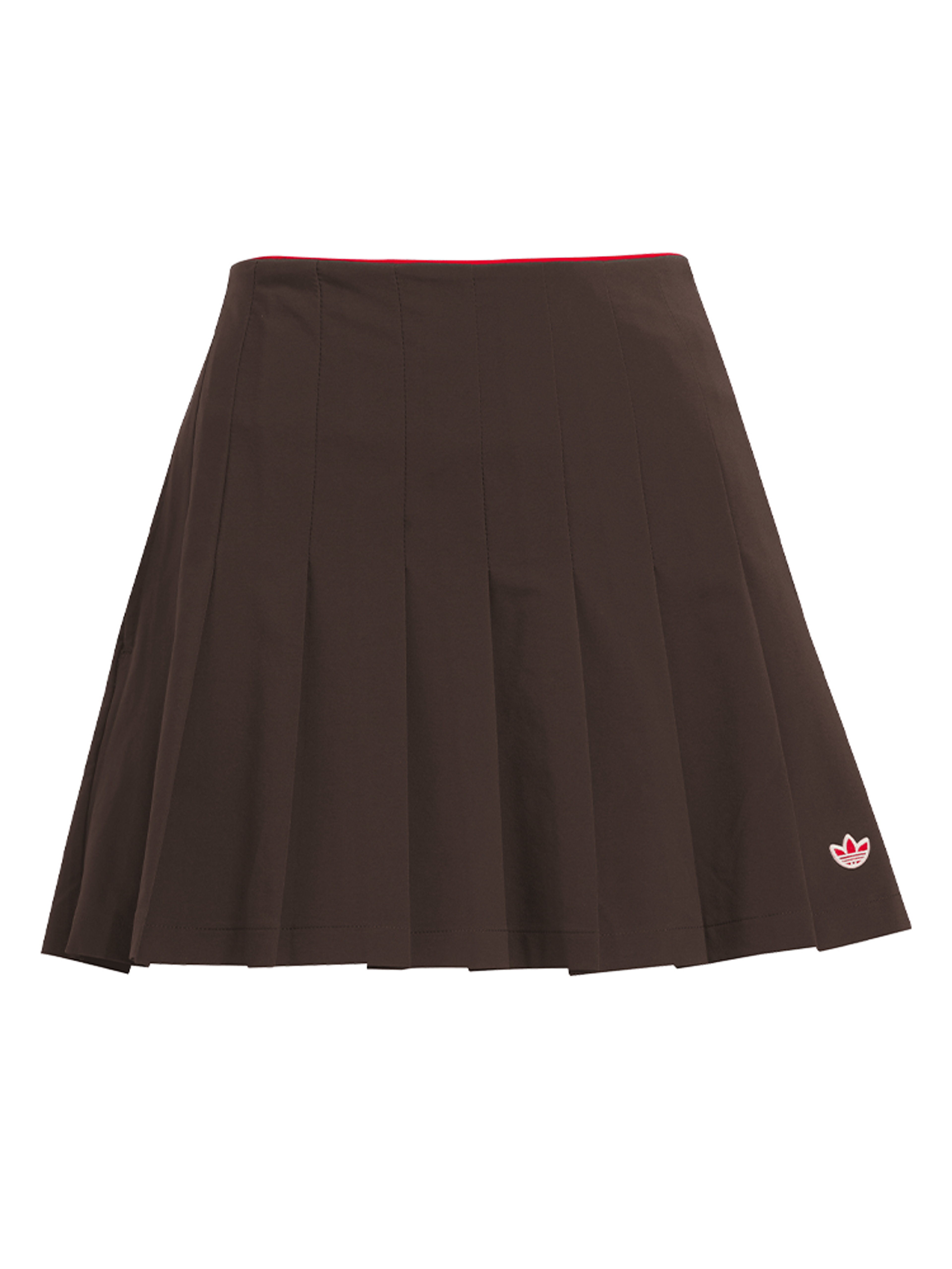 adidas Originals Womens Pleated Skort - Dark Brown