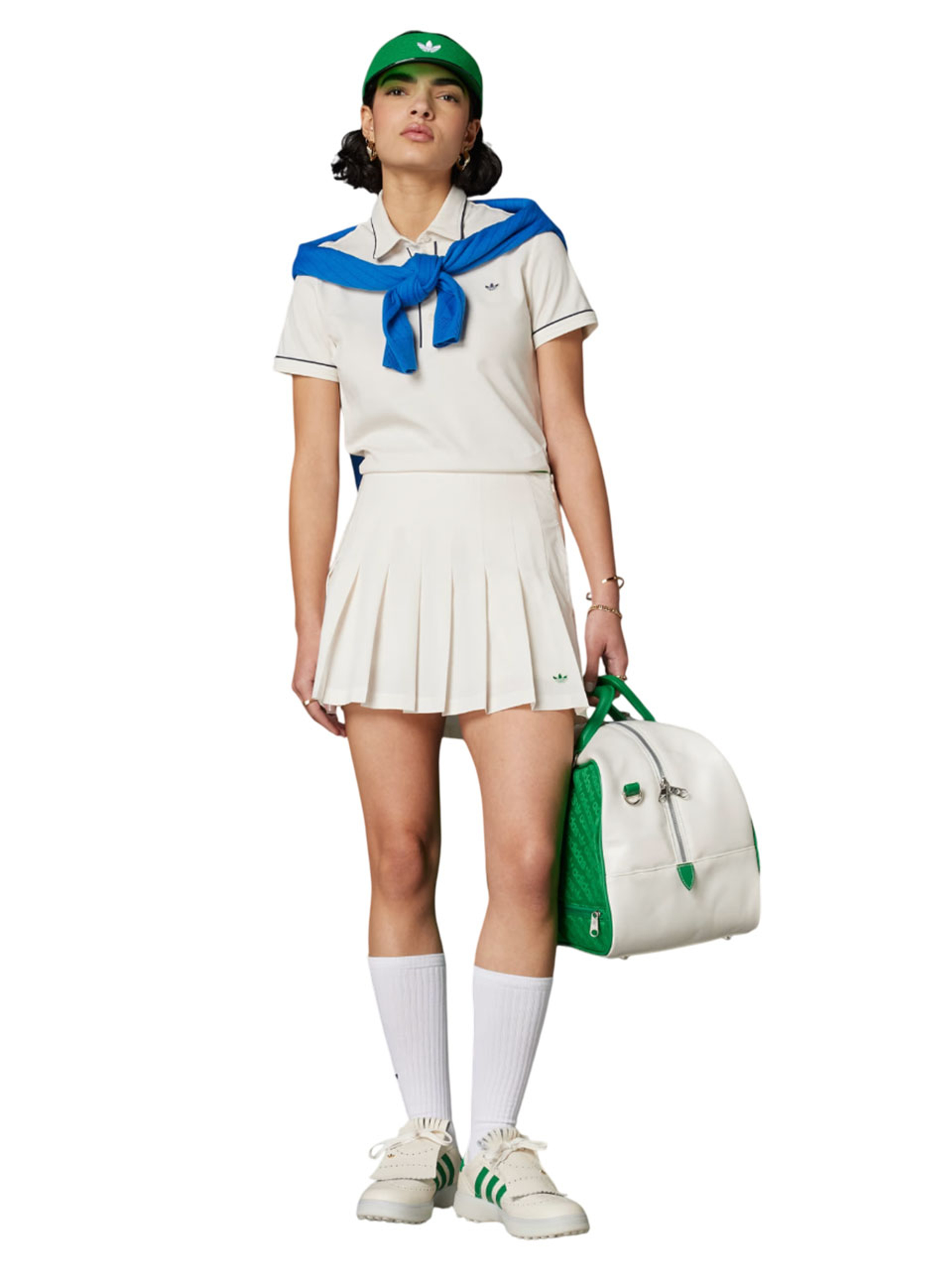 adidas Originals Womens Pleated Skort - Chalk White