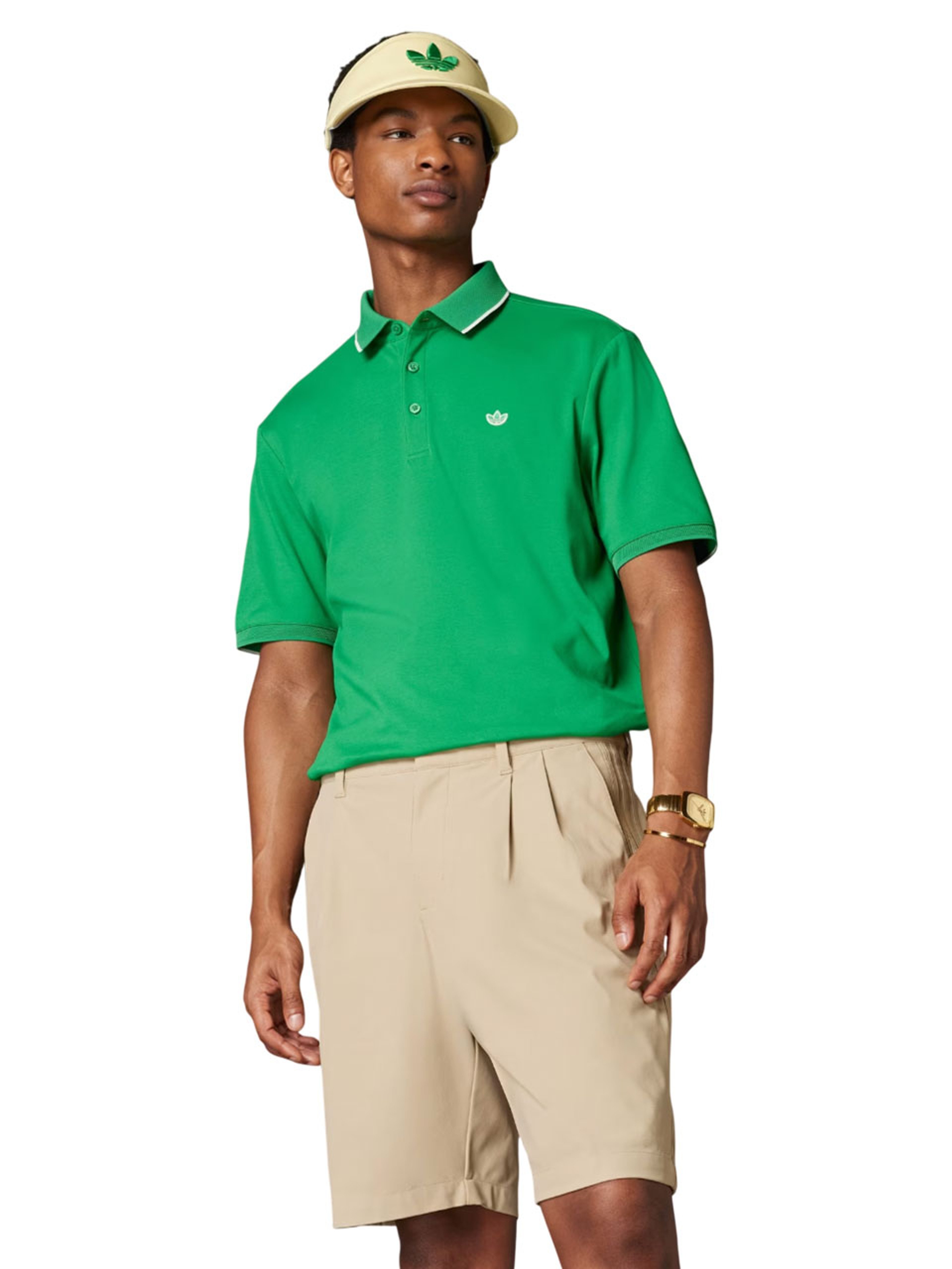 adidas Originals Twistknit Trefoil Polo - Green