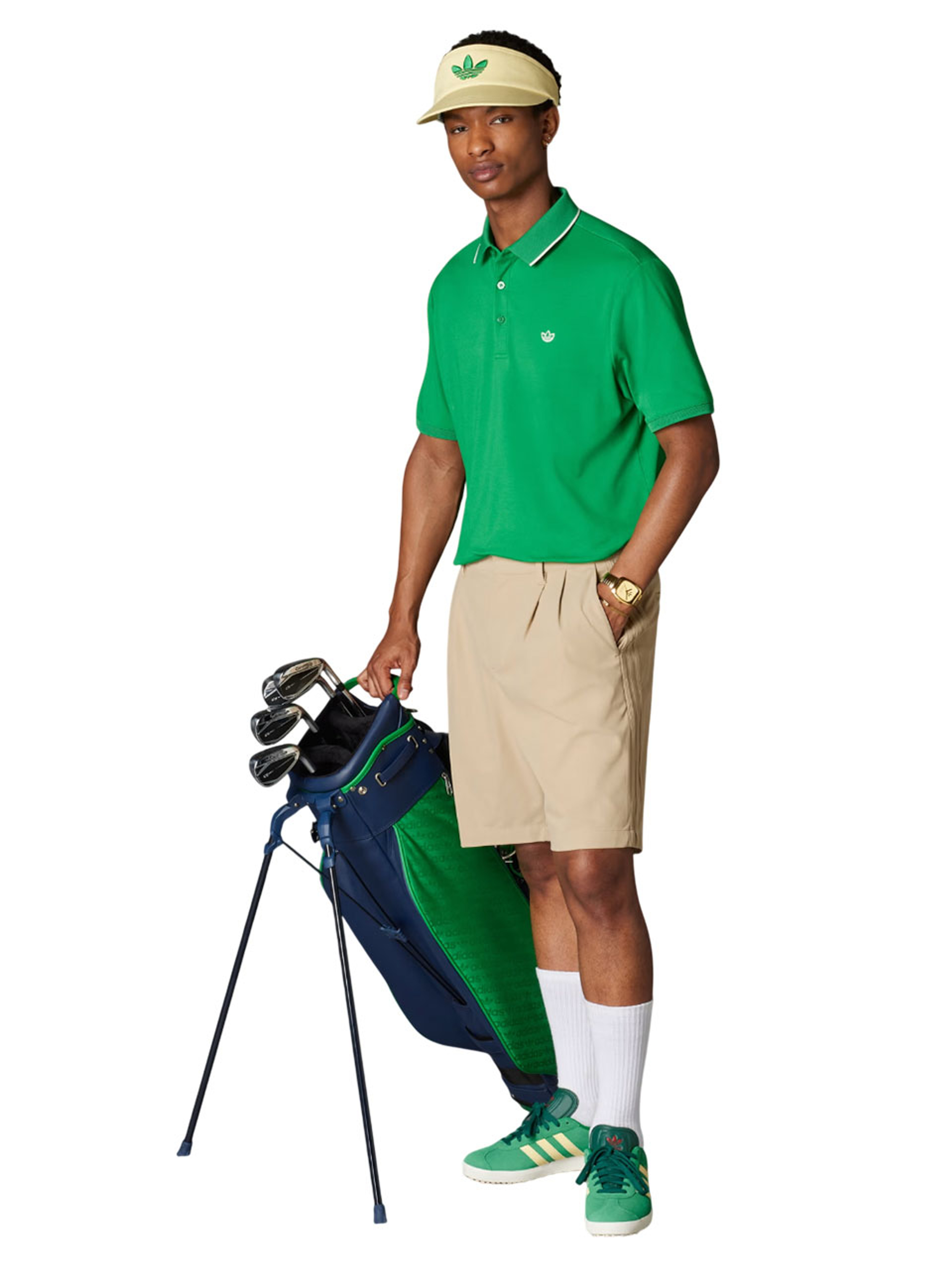 adidas Originals Twistknit Trefoil Polo - Green