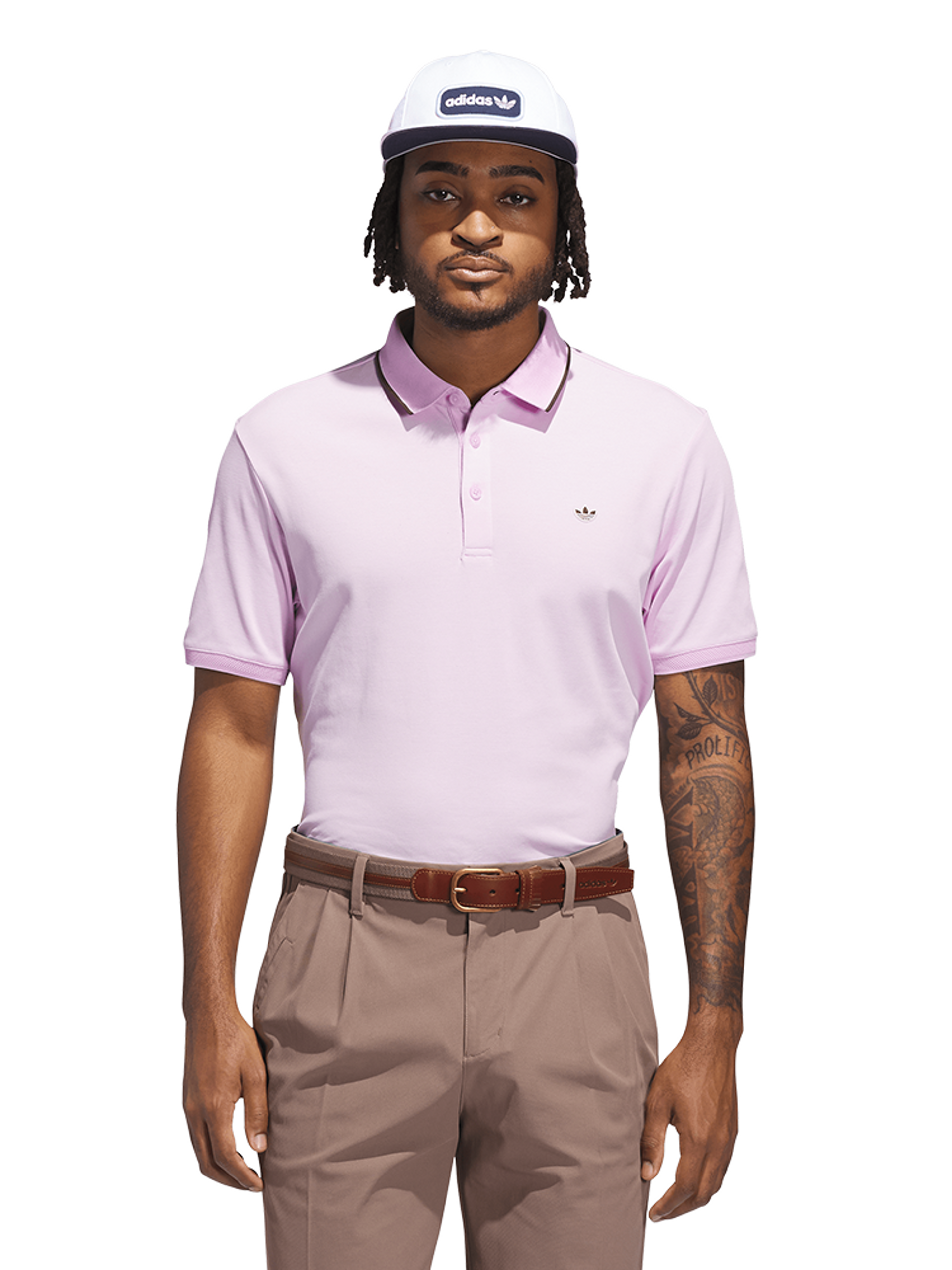 adidas Originals Twistknit Trefoil Polo - Bliss Lilac