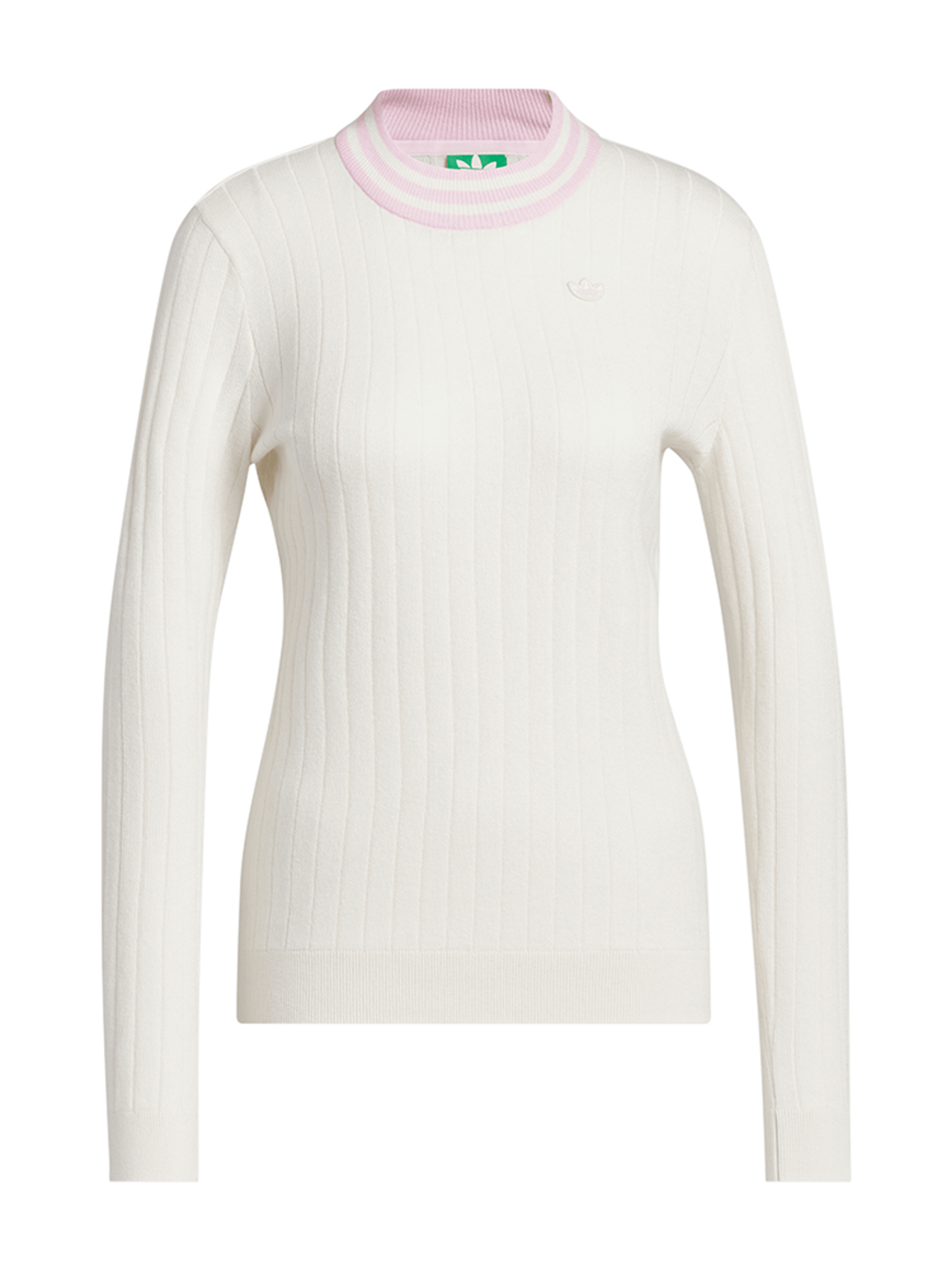 adidas Originals Womens Cashmere Knit Sweater - Chalk White