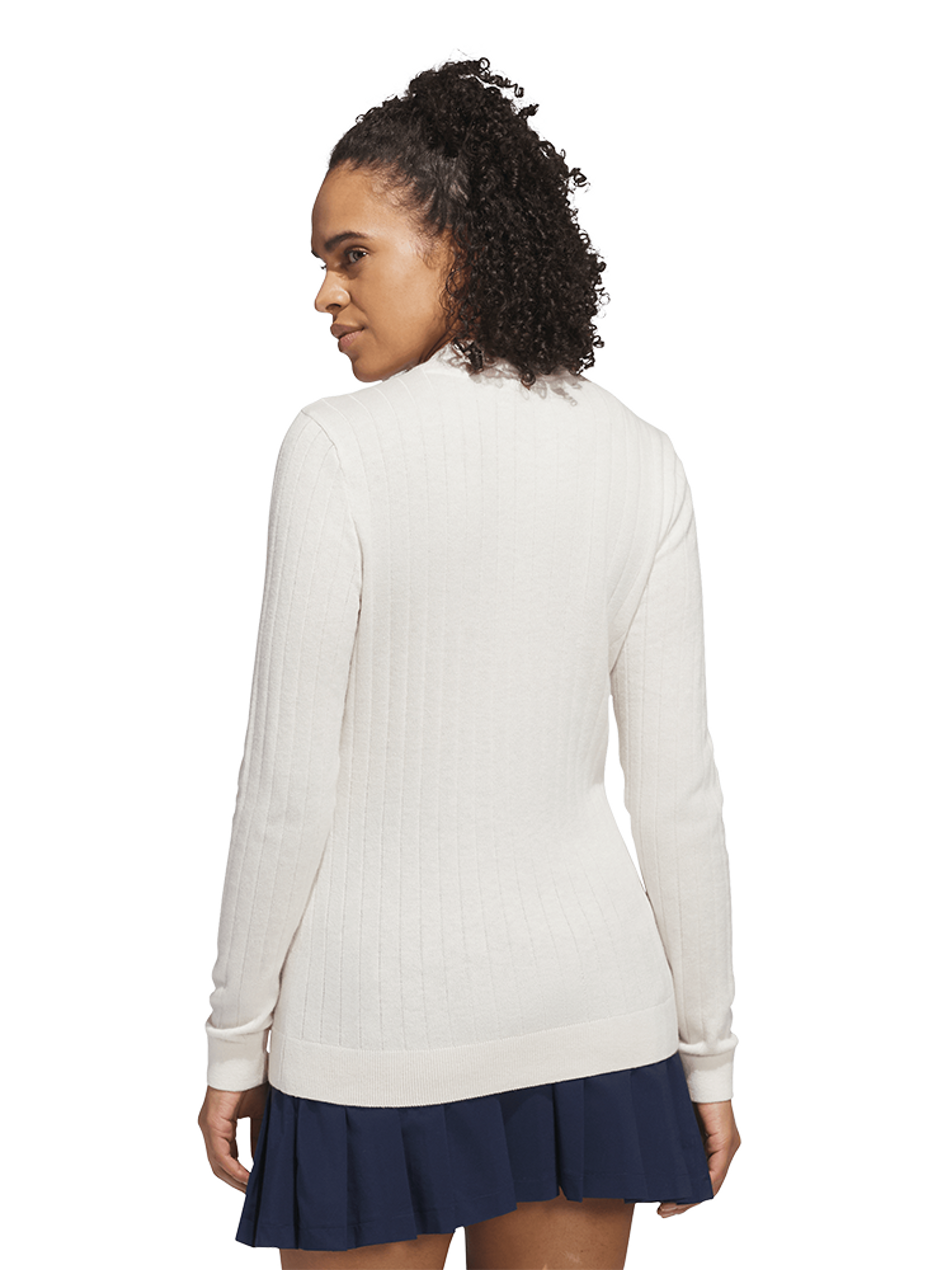 adidas Originals Womens Cashmere Knit Sweater - Chalk White