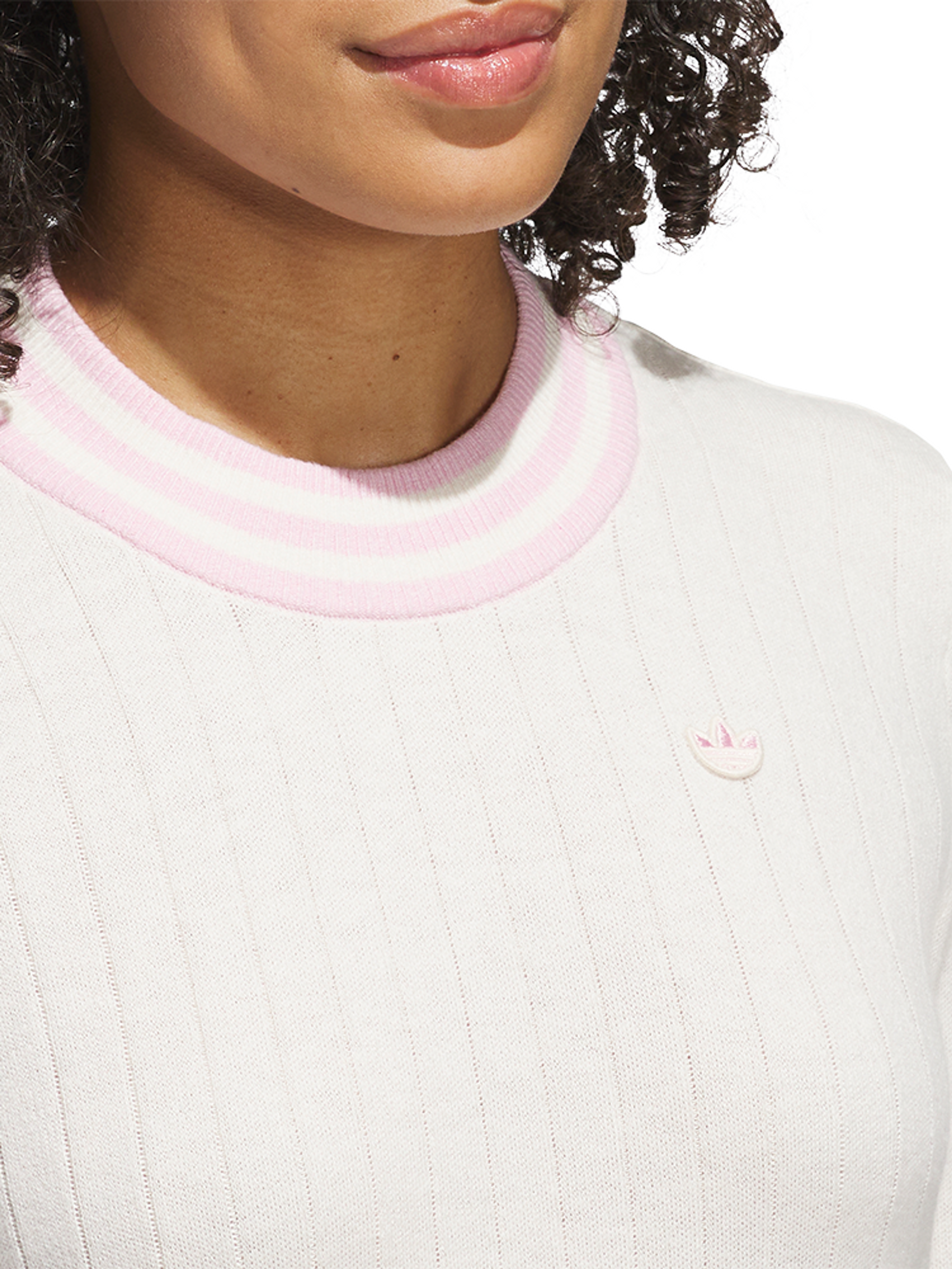 adidas Originals Womens Cashmere Knit Sweater - Chalk White