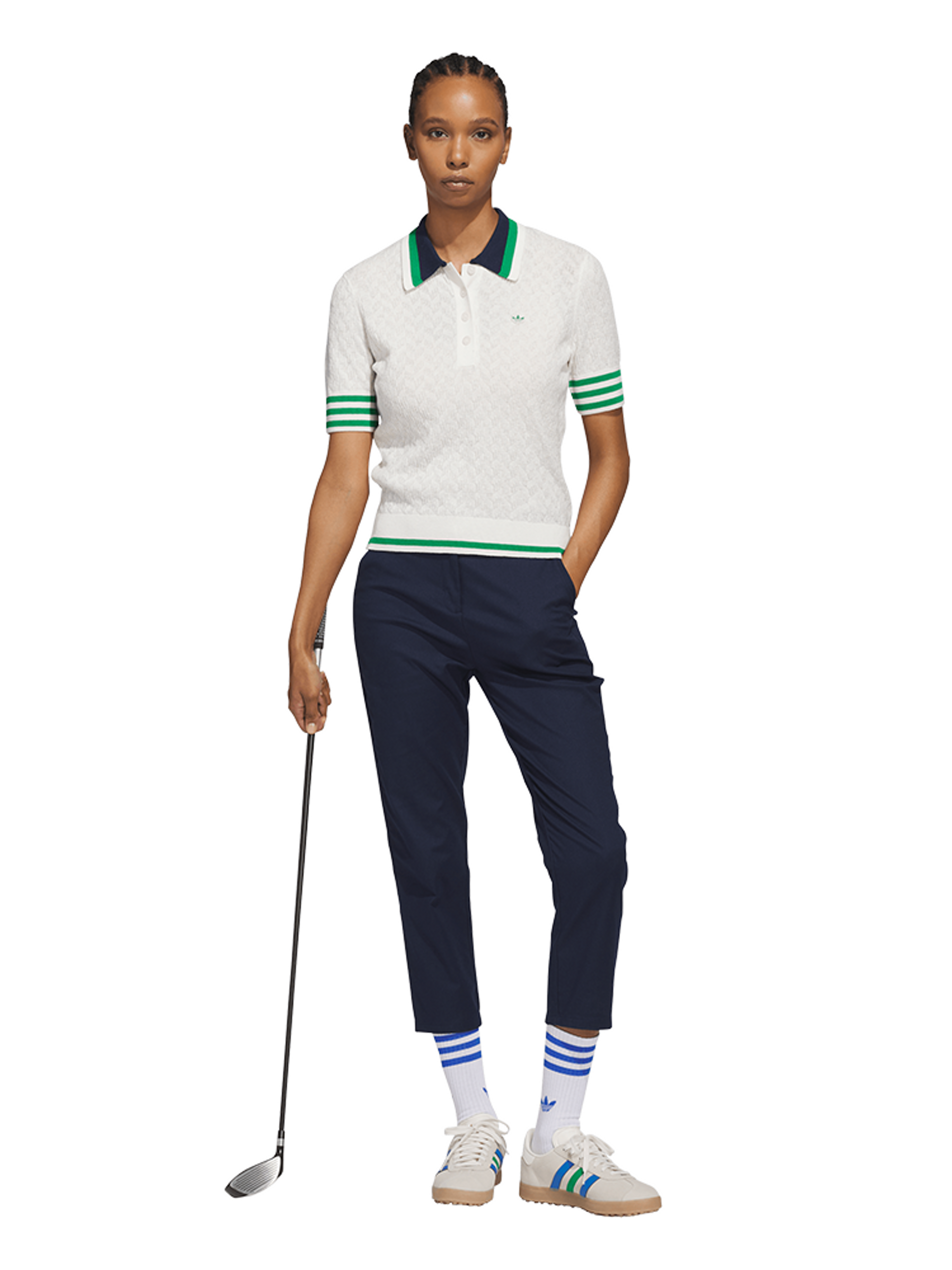 adidas Originals Knit Polo - Chalk White