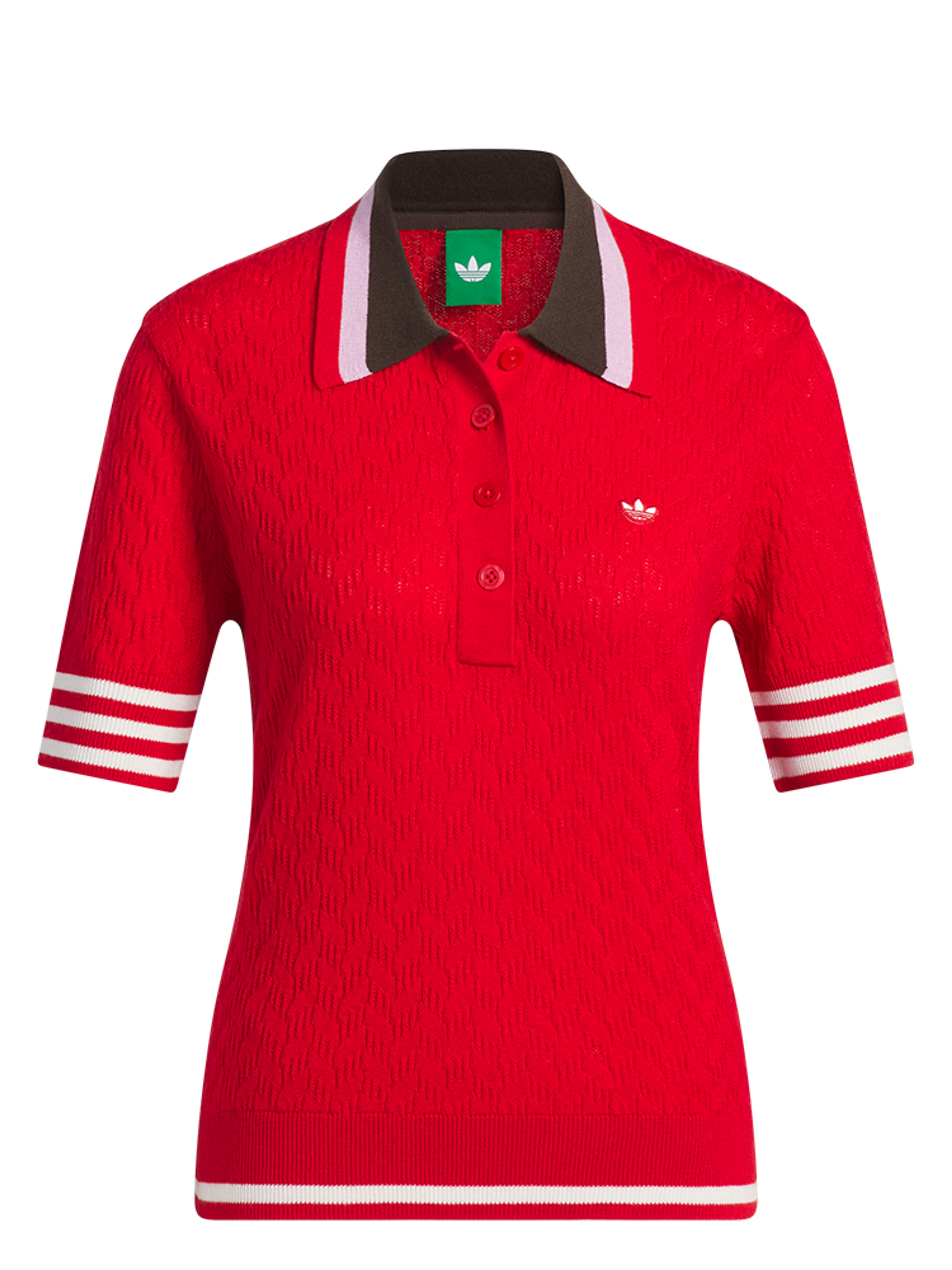 adidas Originals Knit Polo - Better Scarlet