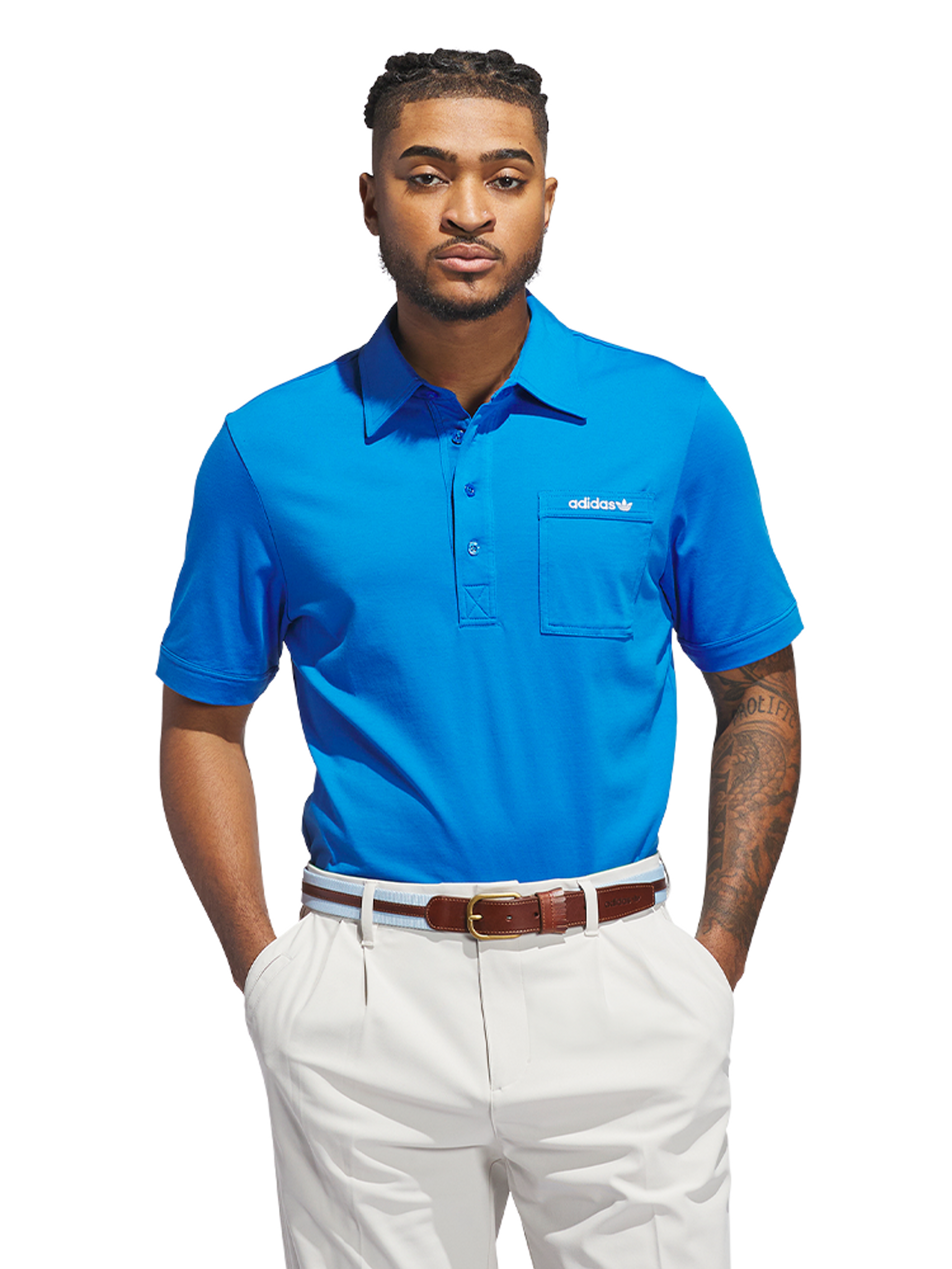 adidas Originals Pocket Polo - Blue Bird