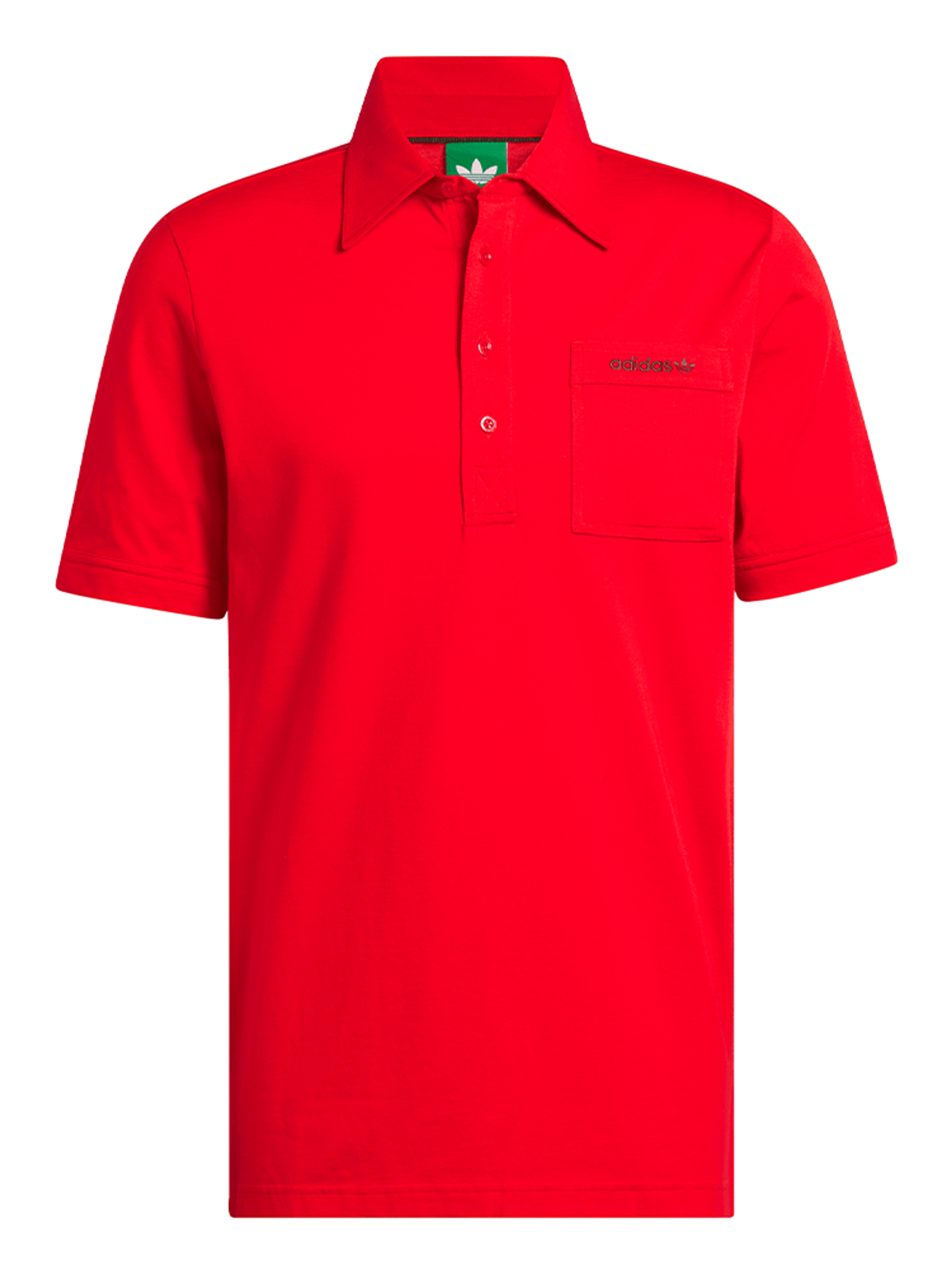 adidas Originals Pocket Polo - Better Scarlet