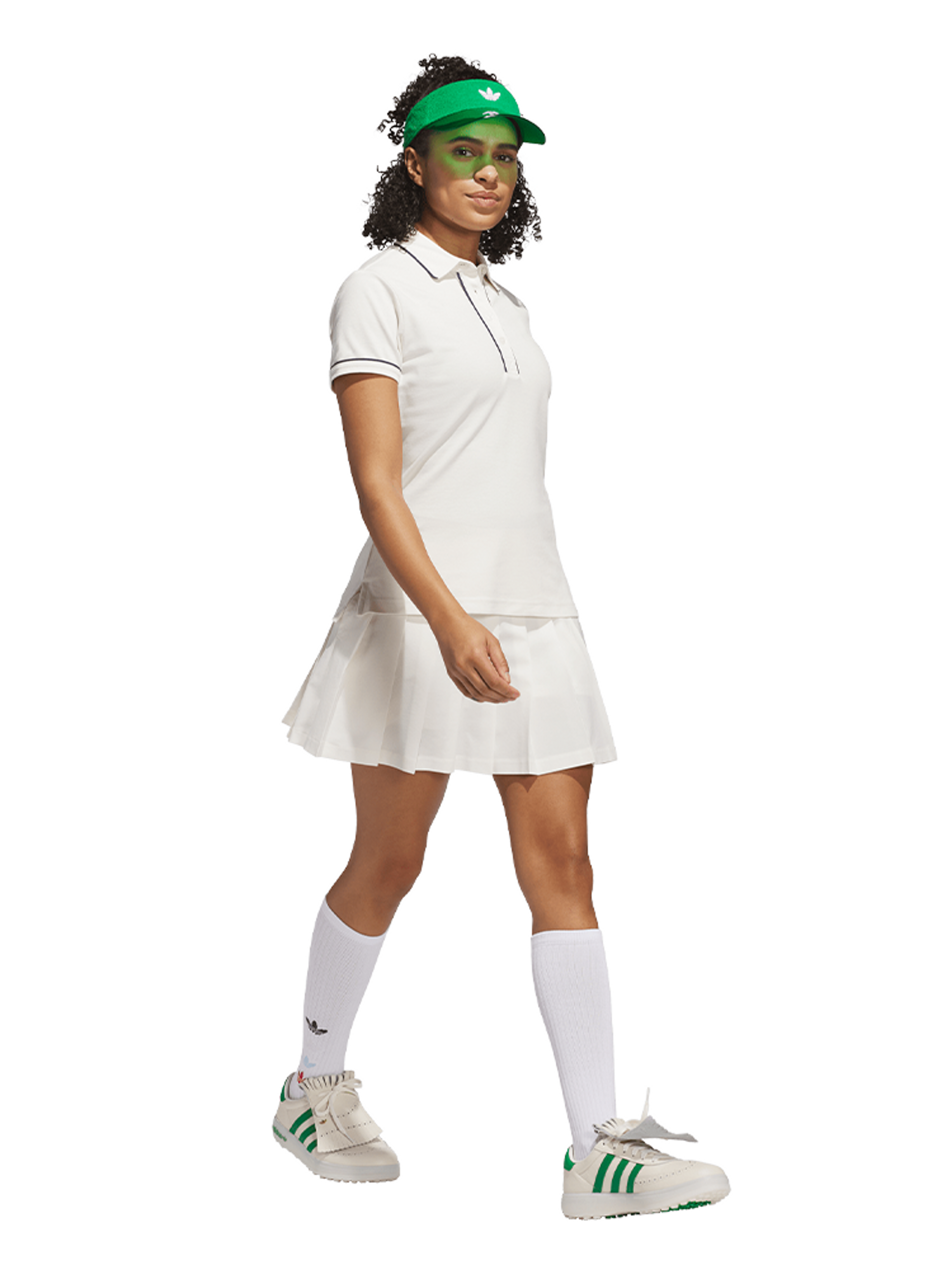 adidas Originals Womens Twistknit Trefoil Polo - Chalk White