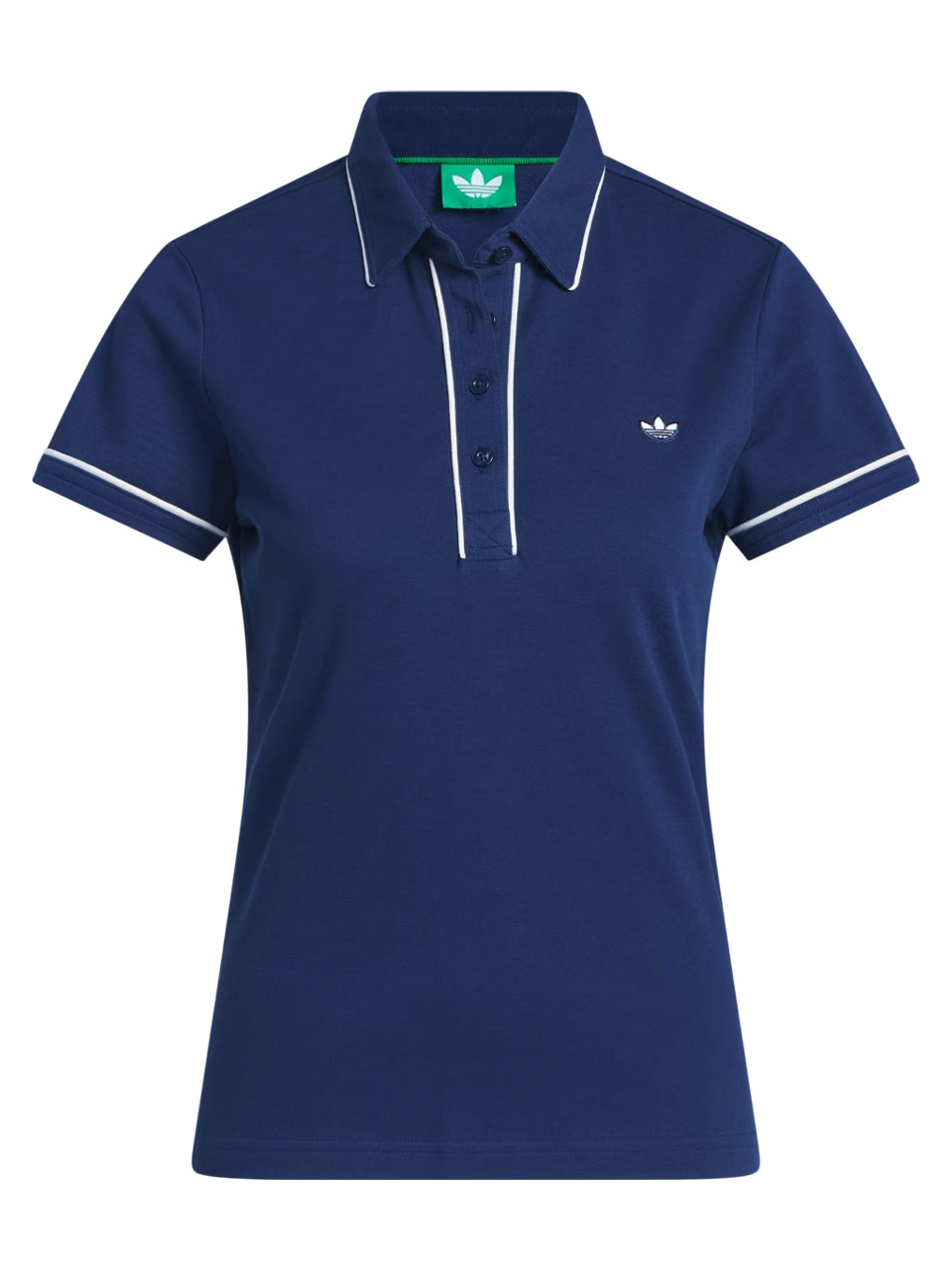 adidas Originals Womens Twistknit Trefoil Polo - Night Indigo