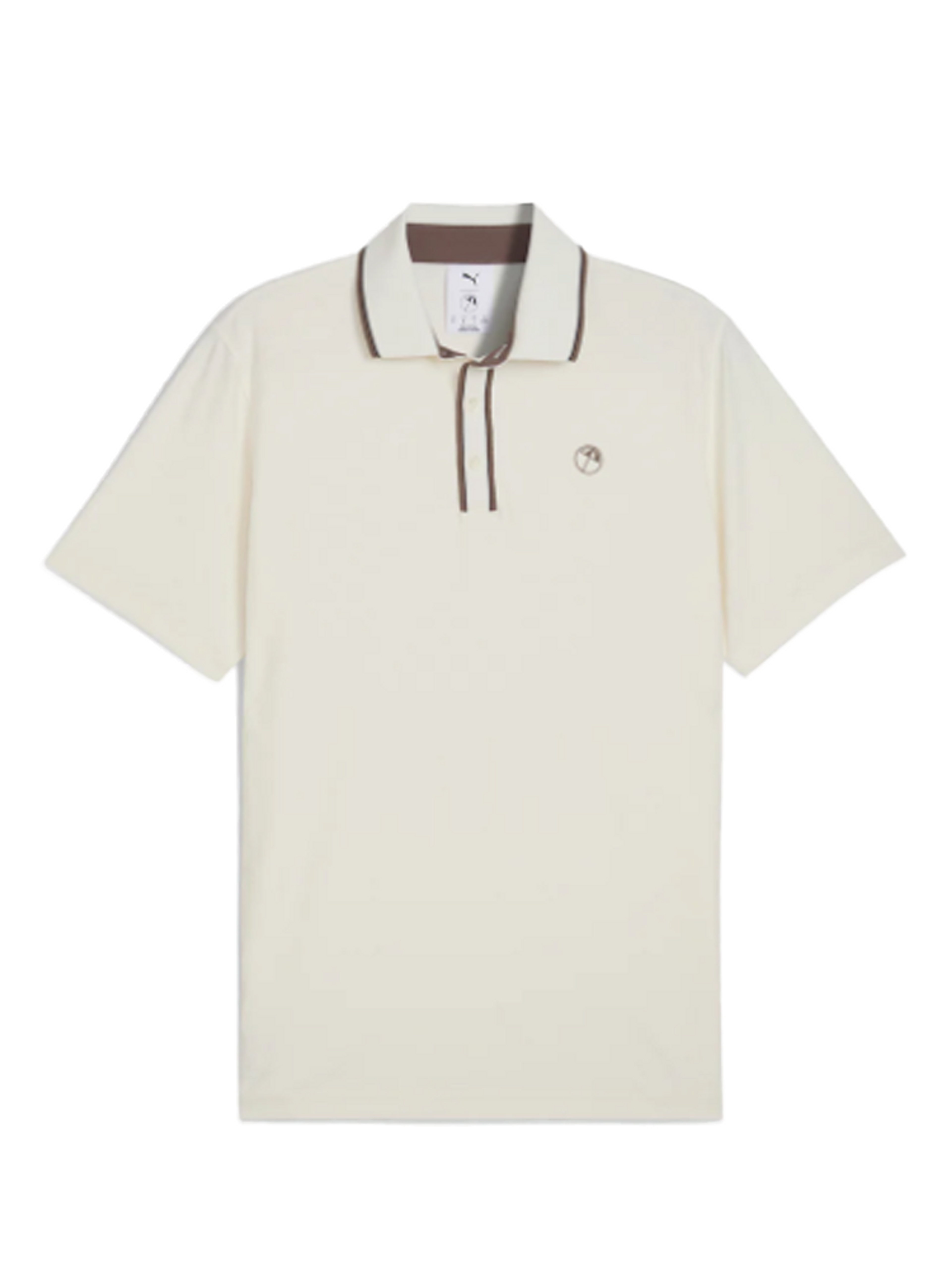 Puma x Arnold Palmer Tipped Jacquard Polo - Warm White