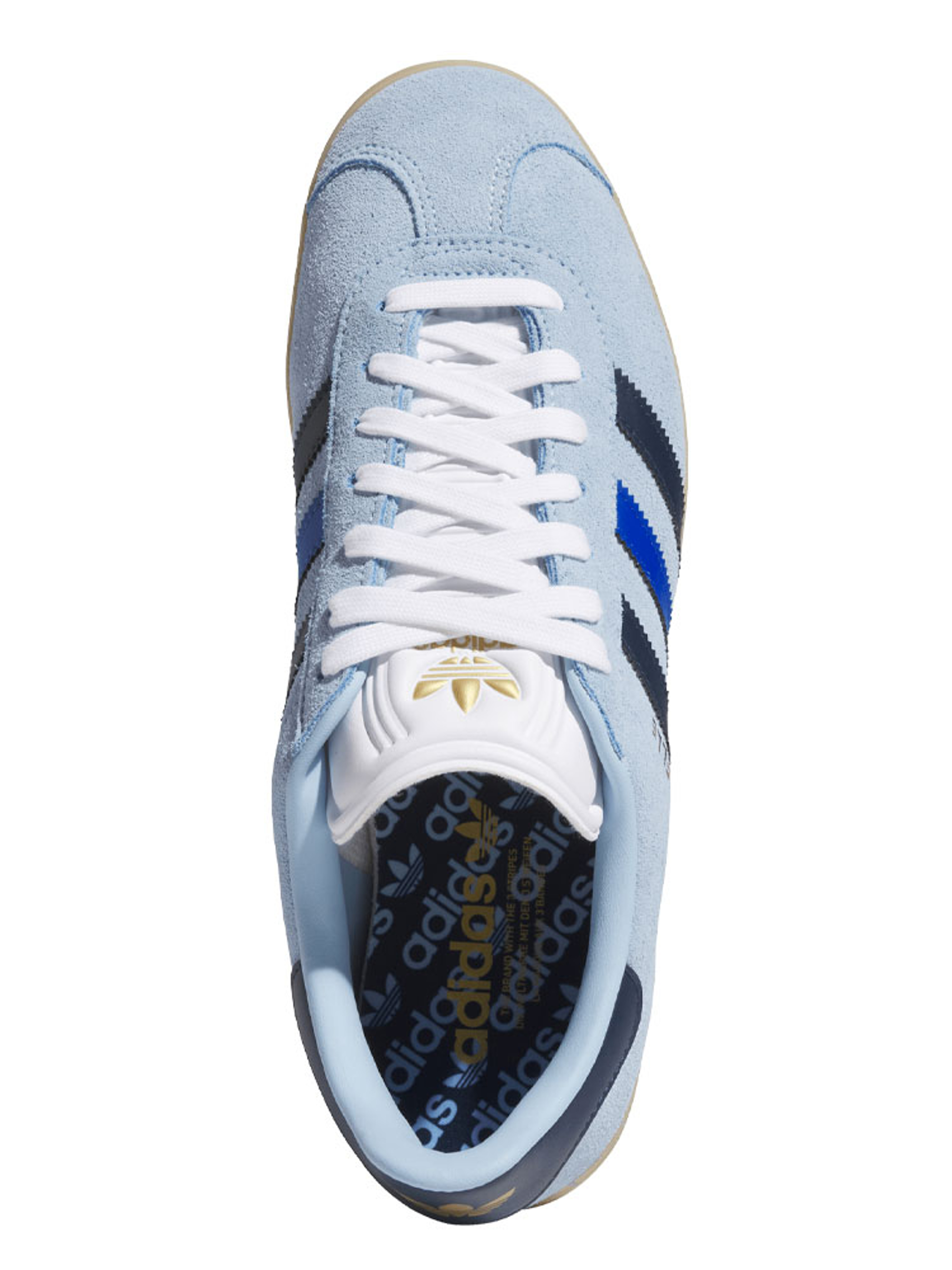 adidas Originals Gazelle Spikeless Golf Shoes - Clear Sky/Night Indigo/Blue