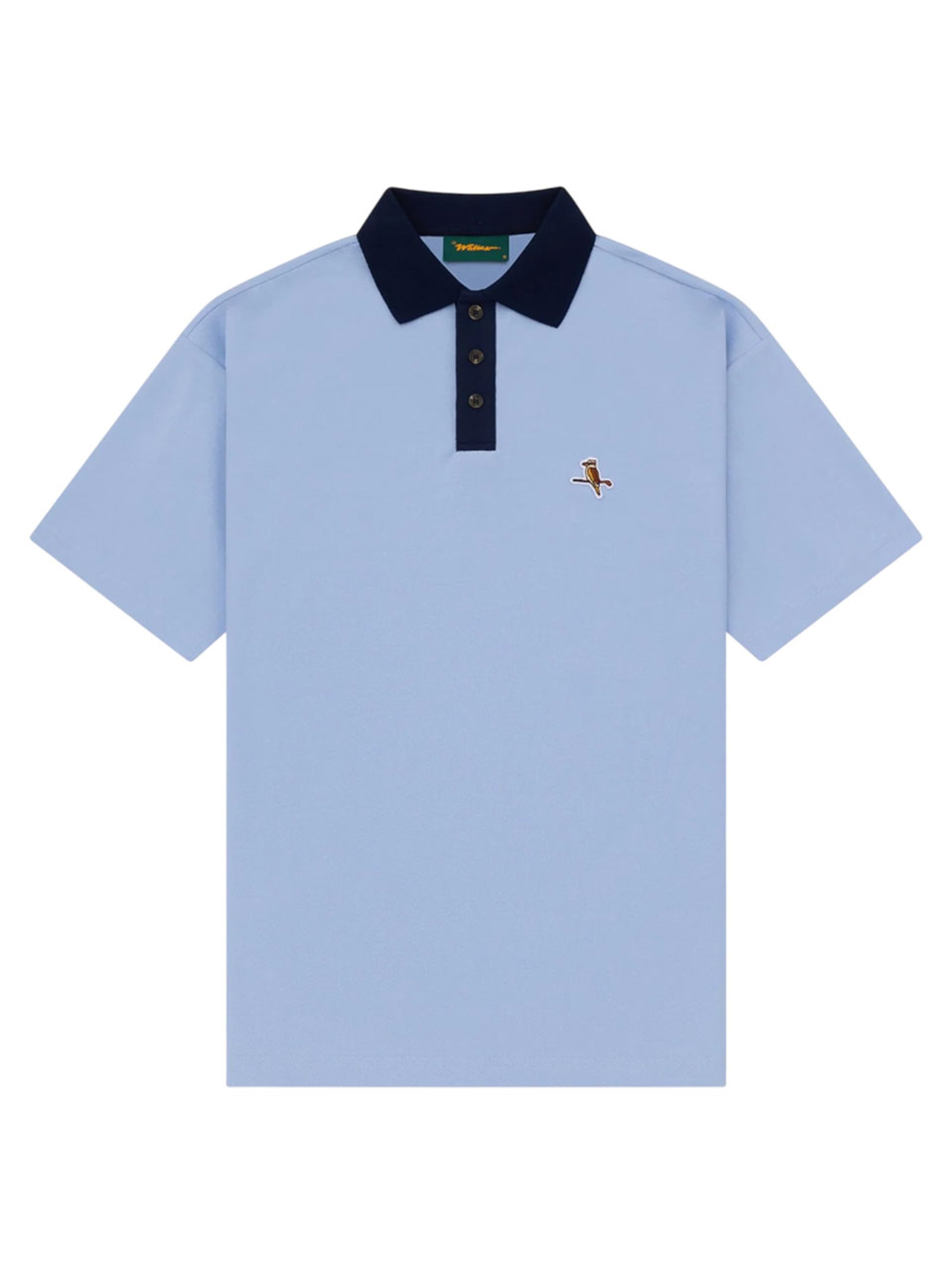 Walker Golf Things Kooka Two-Tone Polo - Sky/Navy